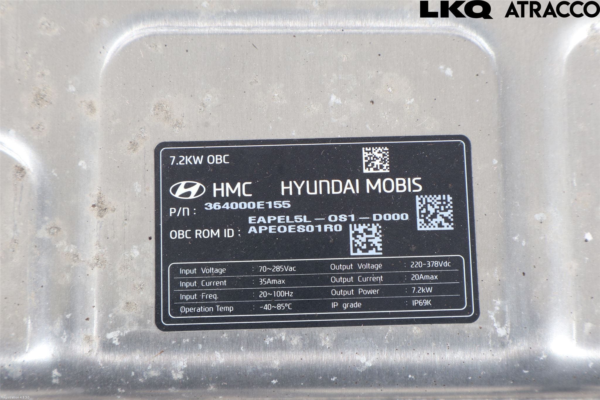 Hyundai IONIQ AE 17-22 Batteriladdare Högspänning