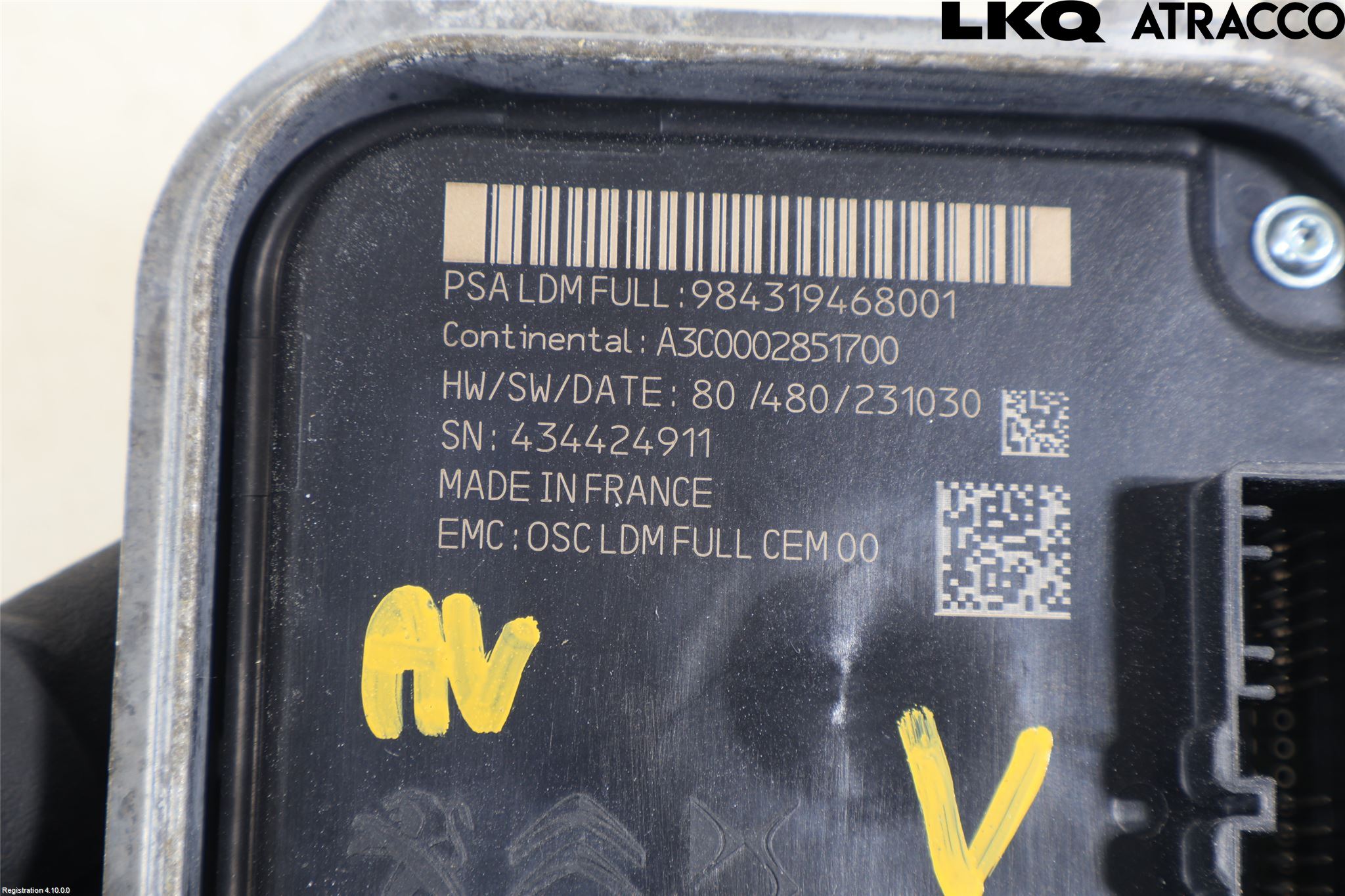 Peugeot 308/E-308 21- Styrenhet Strålkastare