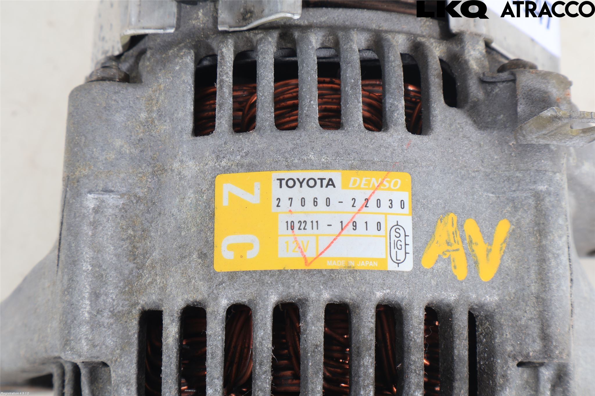 Toyota COROLLA 02-07 Generator