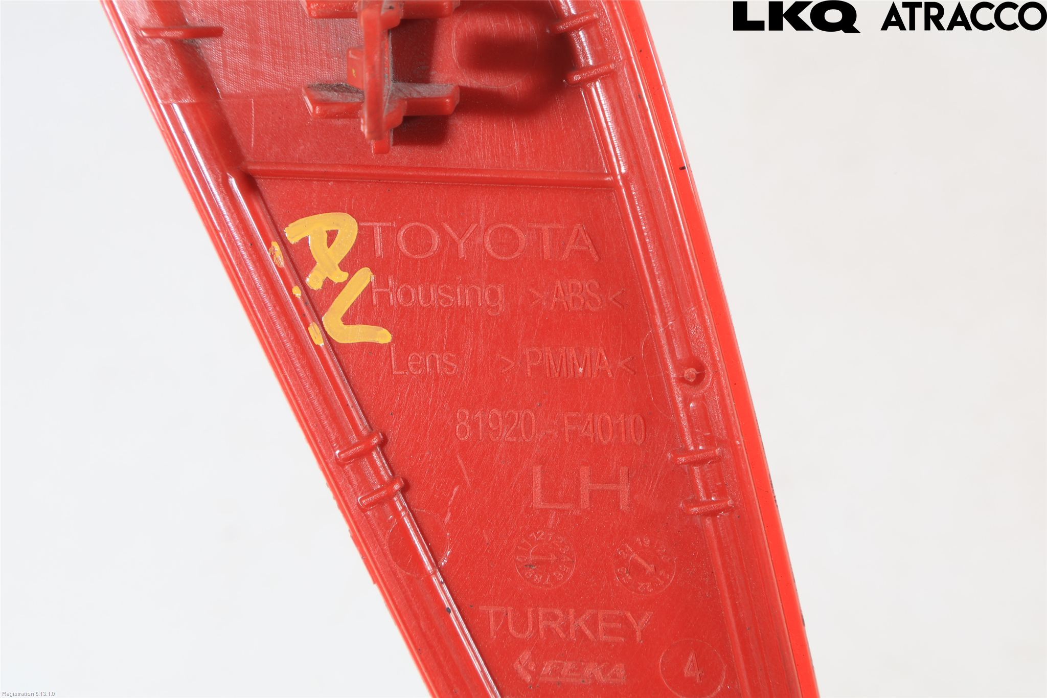 Toyota YARIS XP21 20- Dimljus/Reflex Bak