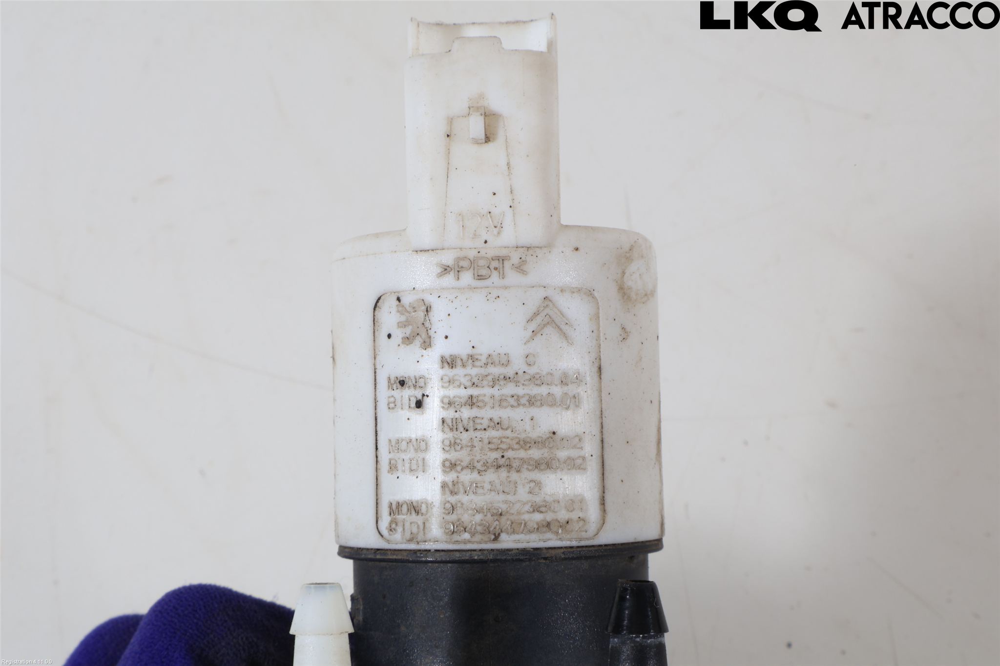 Citroen C4 II 11-18 Spolarpump Vindruta