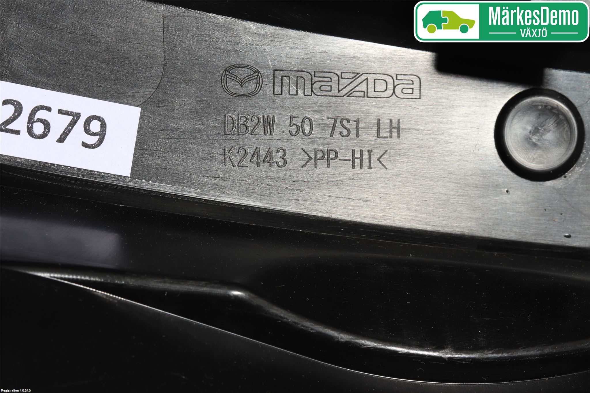 Mazda CX-3 Torpedplåt-Torpedplast