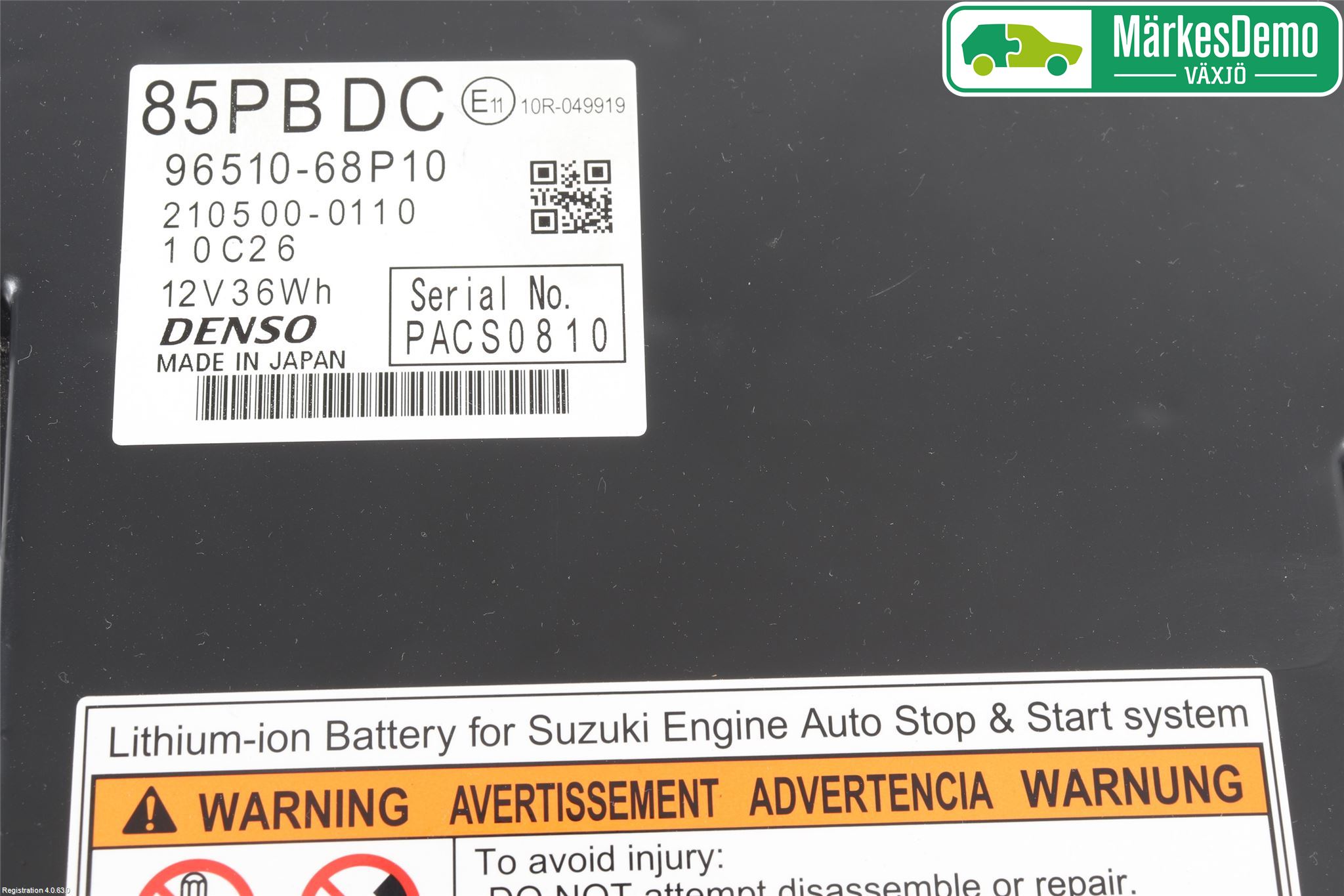 Suzuki SWIFT 17-24 Batteri Högspänning