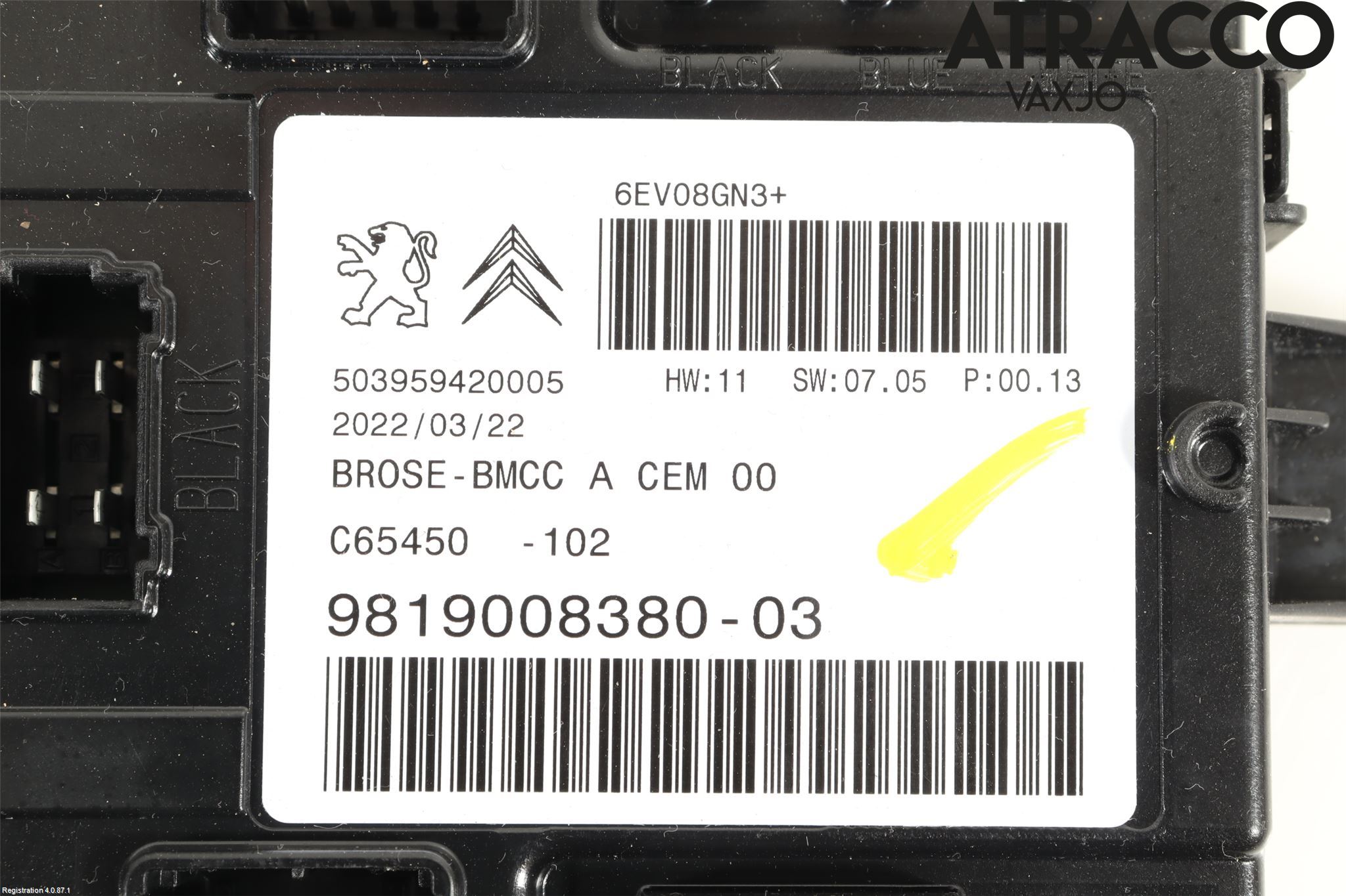 Peugeot 3008 17-24 Styrenhet Baklucka