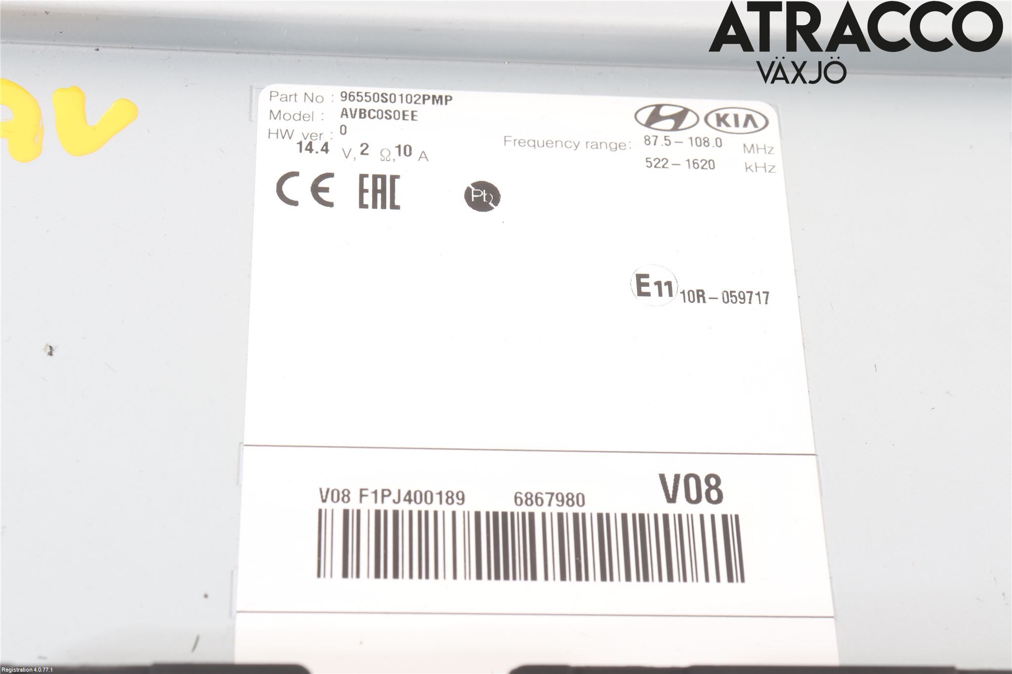 Hyundai i30 PD 17- Cd Radio - Multimediapanel