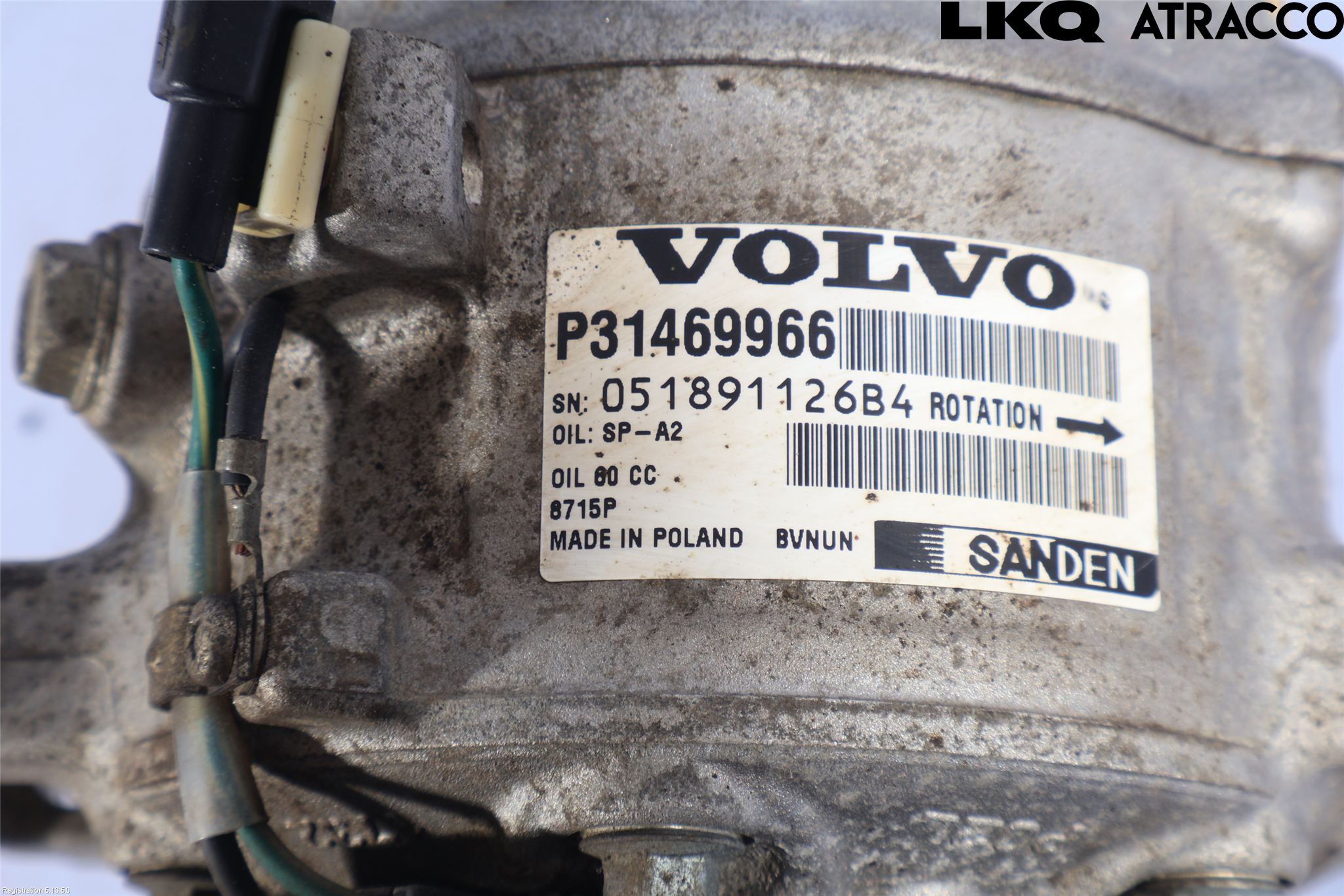 Volvo V40 12-19 Ac Kompressor