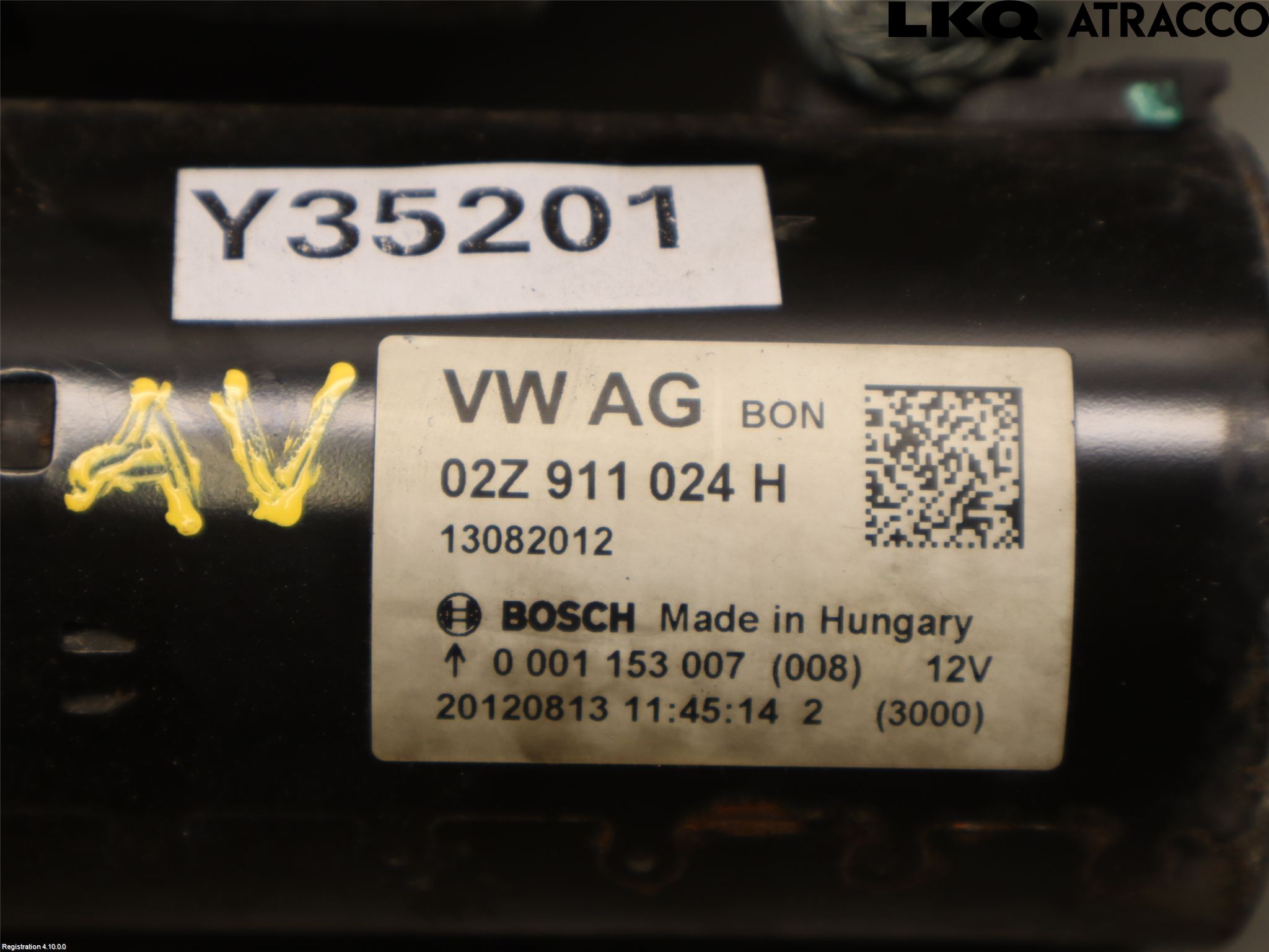 Volkswagen VW GOLF VI 09-13 Startmotor Diesel