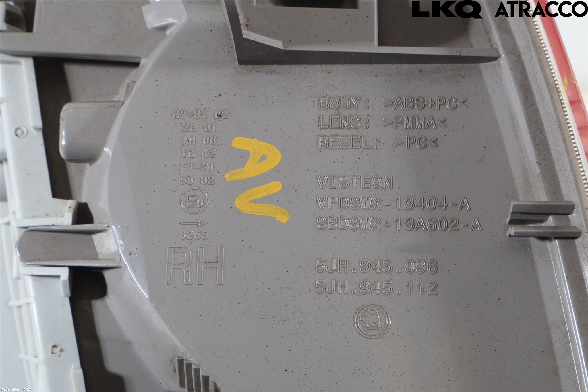 Skoda RAPID Bakljus Höger