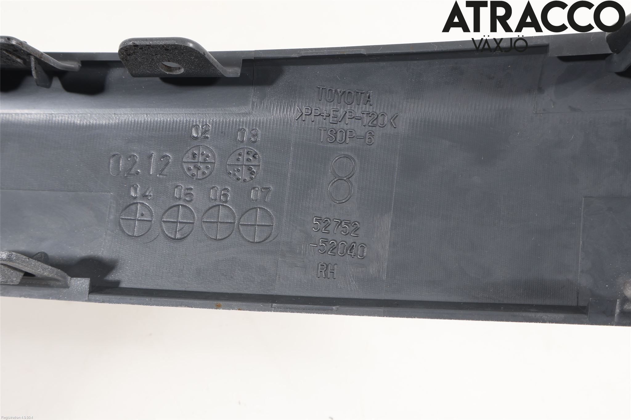 Toyota YARIS P1 03-05 Stötfångarlist Bak