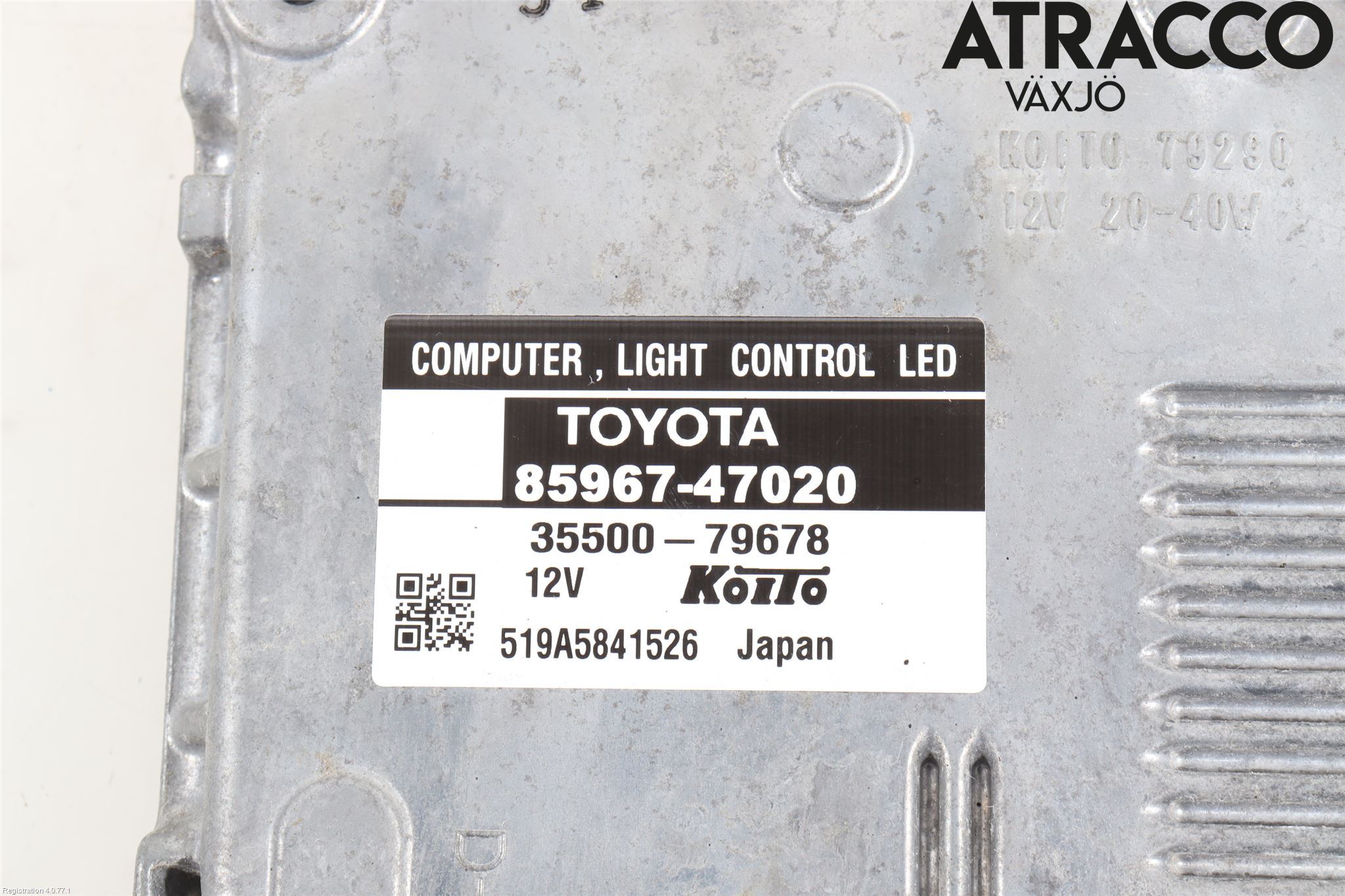Toyota PRIUS ZVW30 09-20 Styrenhet Strålkastare
