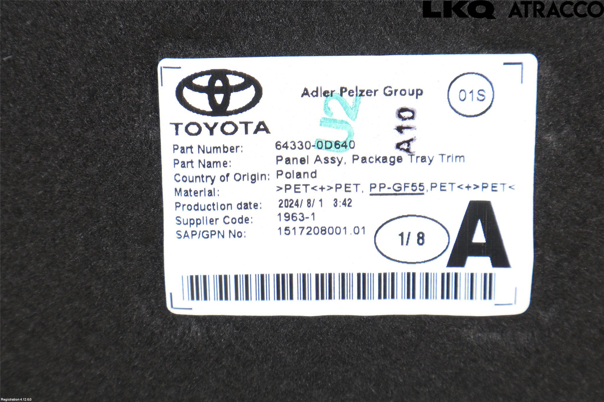 Toyota YARIS XP21 20- Hatthylla