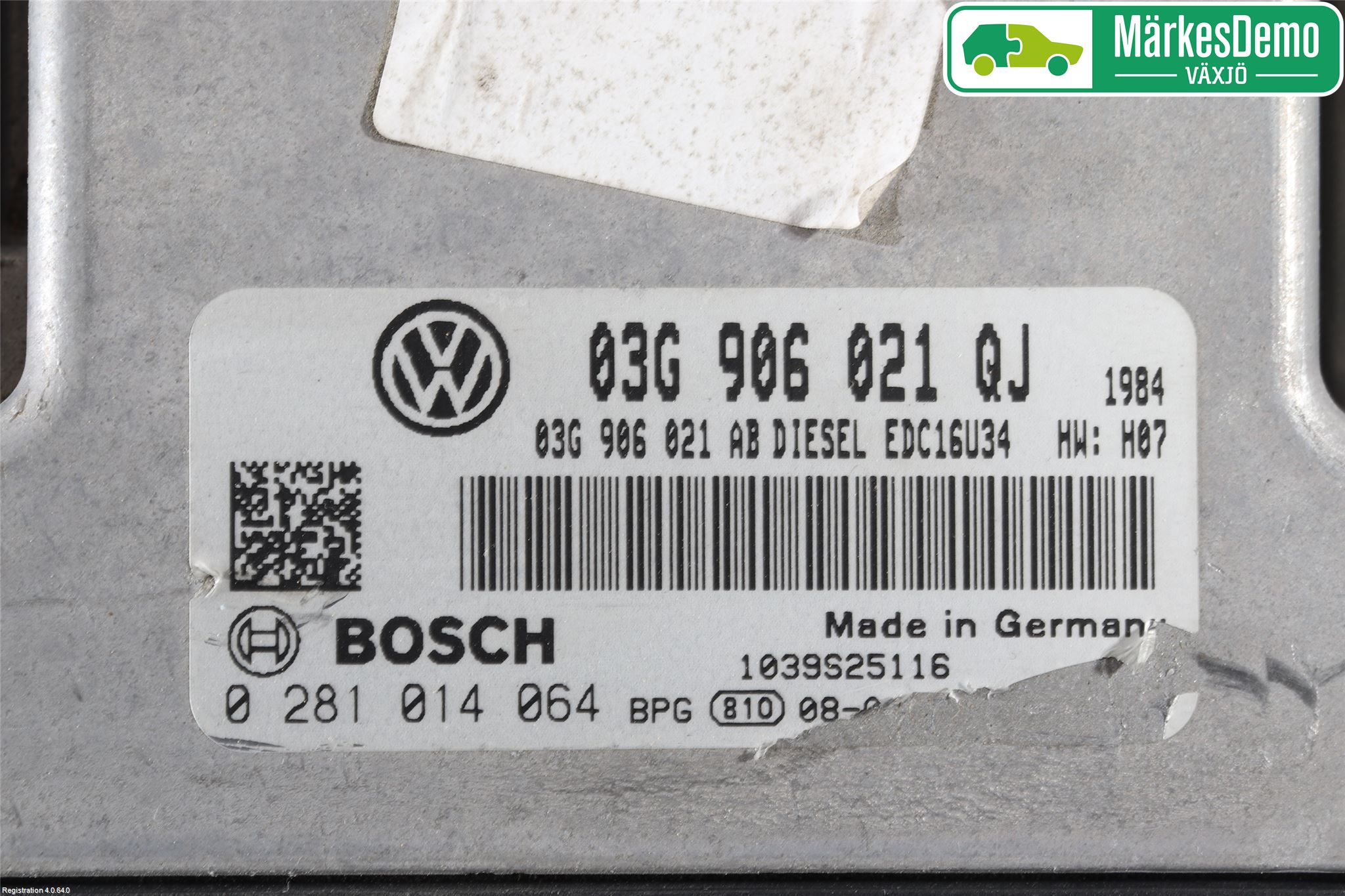 Volkswagen VW GOLF V 04-09 Styrenhet Insprut Bensin