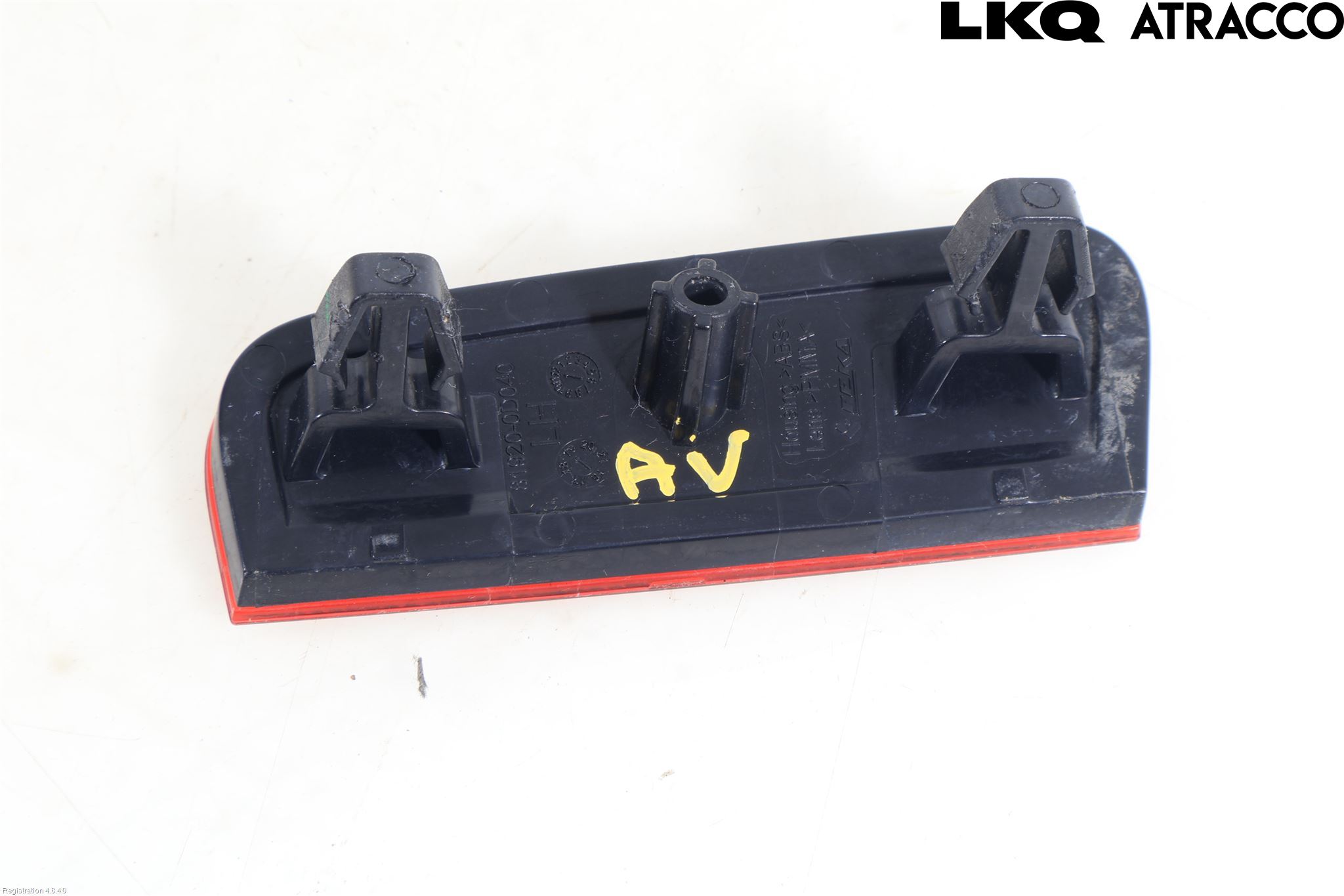 Toyota YARIS XP130 15-20 Dimljus/Reflex Bak