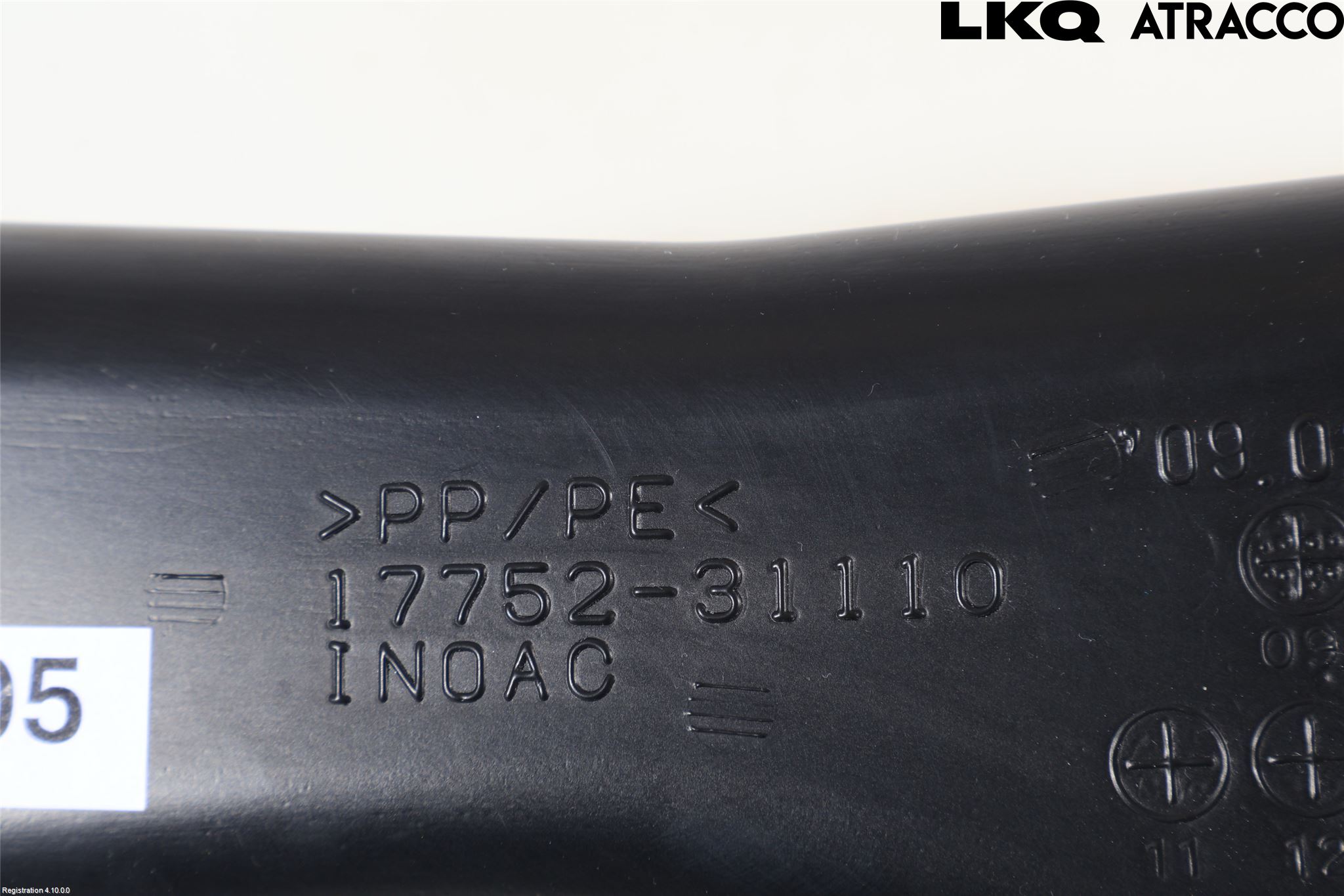 Lexus RX AL10 09-15 Förg-Bälg-Rör Mot Luftr