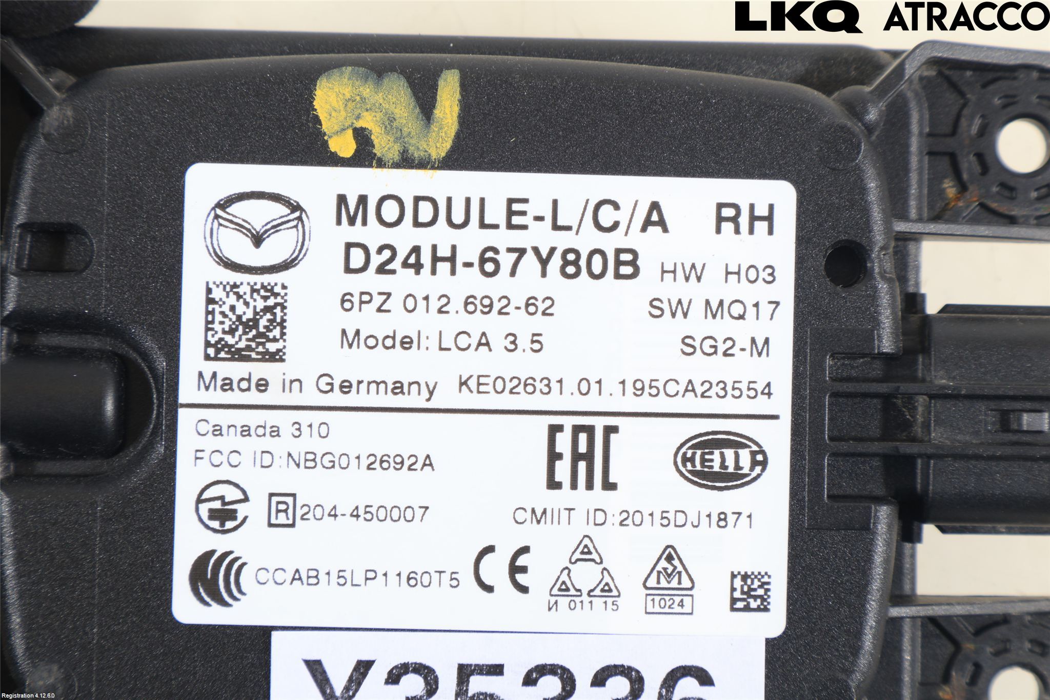 Mazda CX-3 Sensor Aktivt Kollisionsskydd