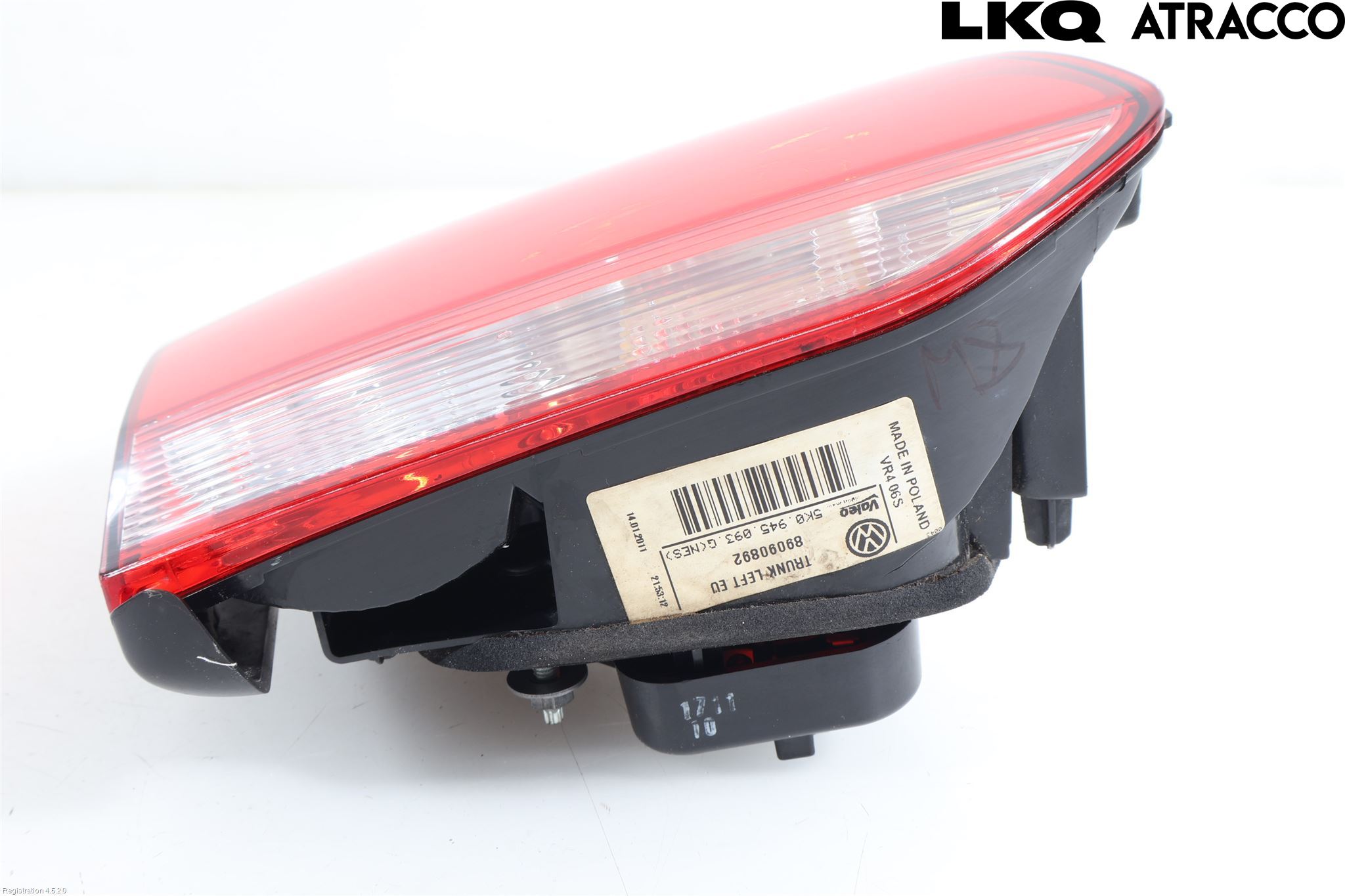 Volkswagen VW GOLF VI 09-13 Bakljus Lucka Vä
