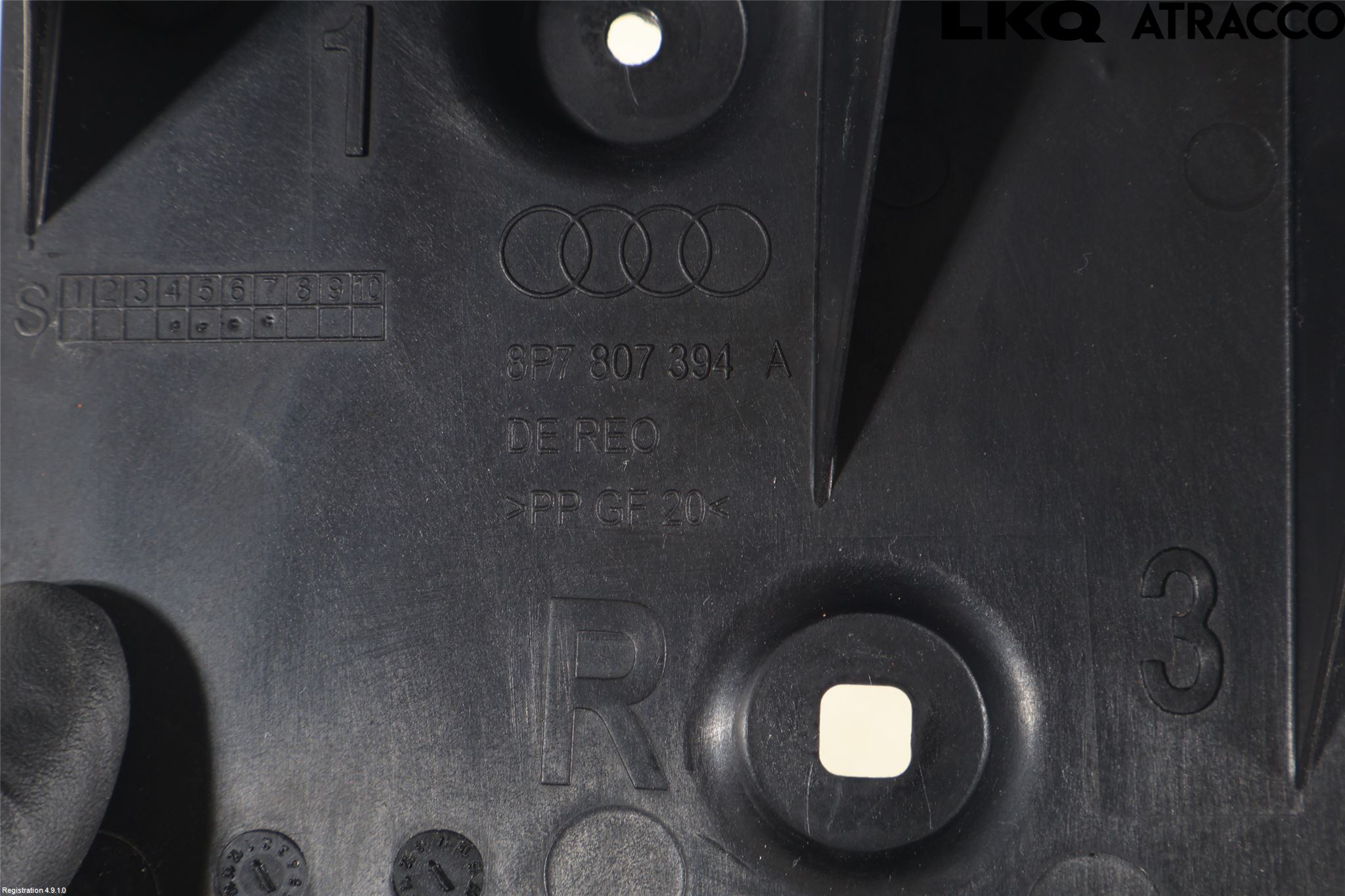 Audi A3/S3 05-13 Stötfångarfäste Bak Hö