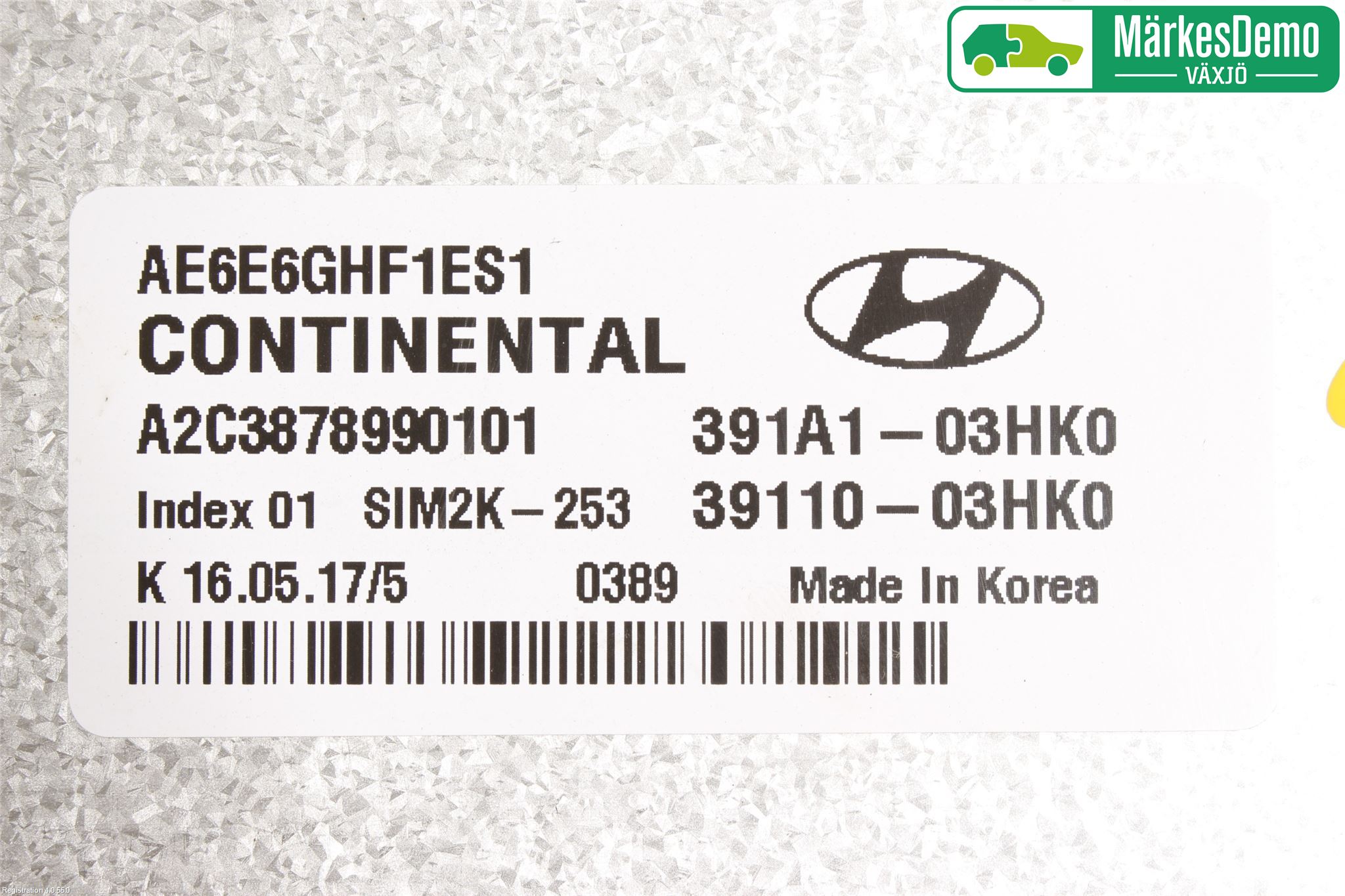 Hyundai IONIQ AE 17-22 Styrenhet Insprut Bensin