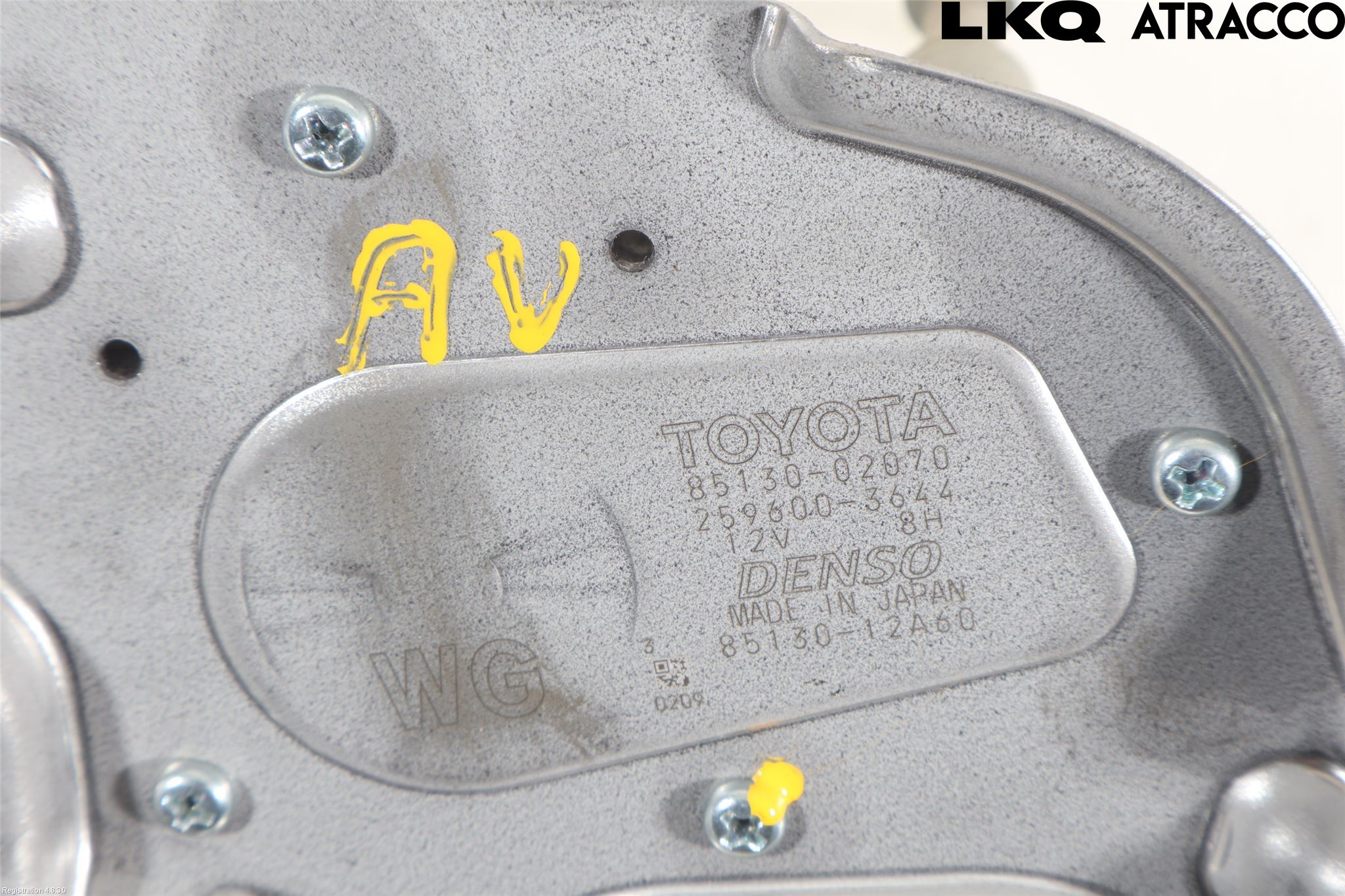 Toyota COROLLA 19- Torkarmotor Baklucka