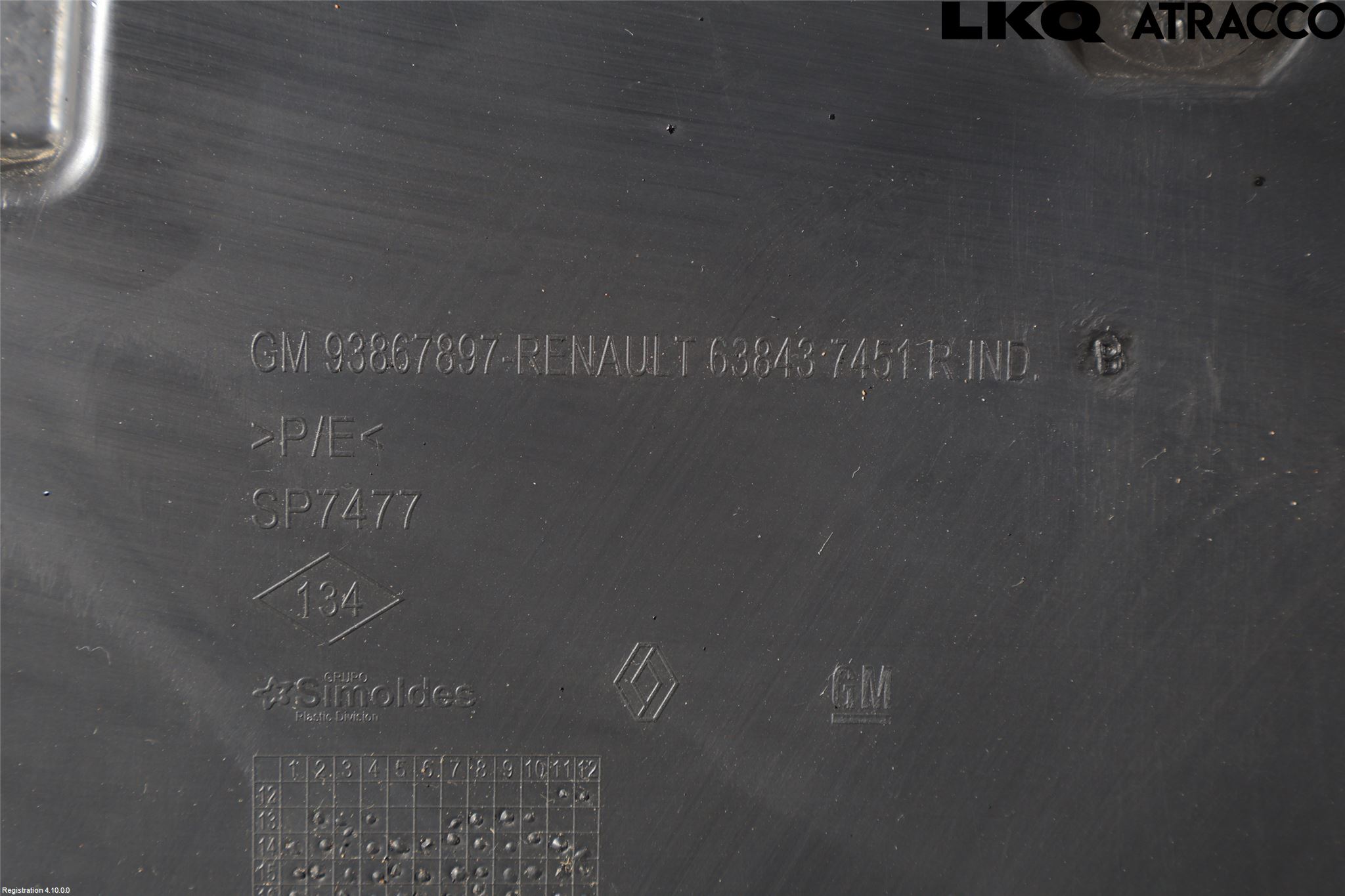 Renault TRAFIC/E-TECH 15- Skärm Inner