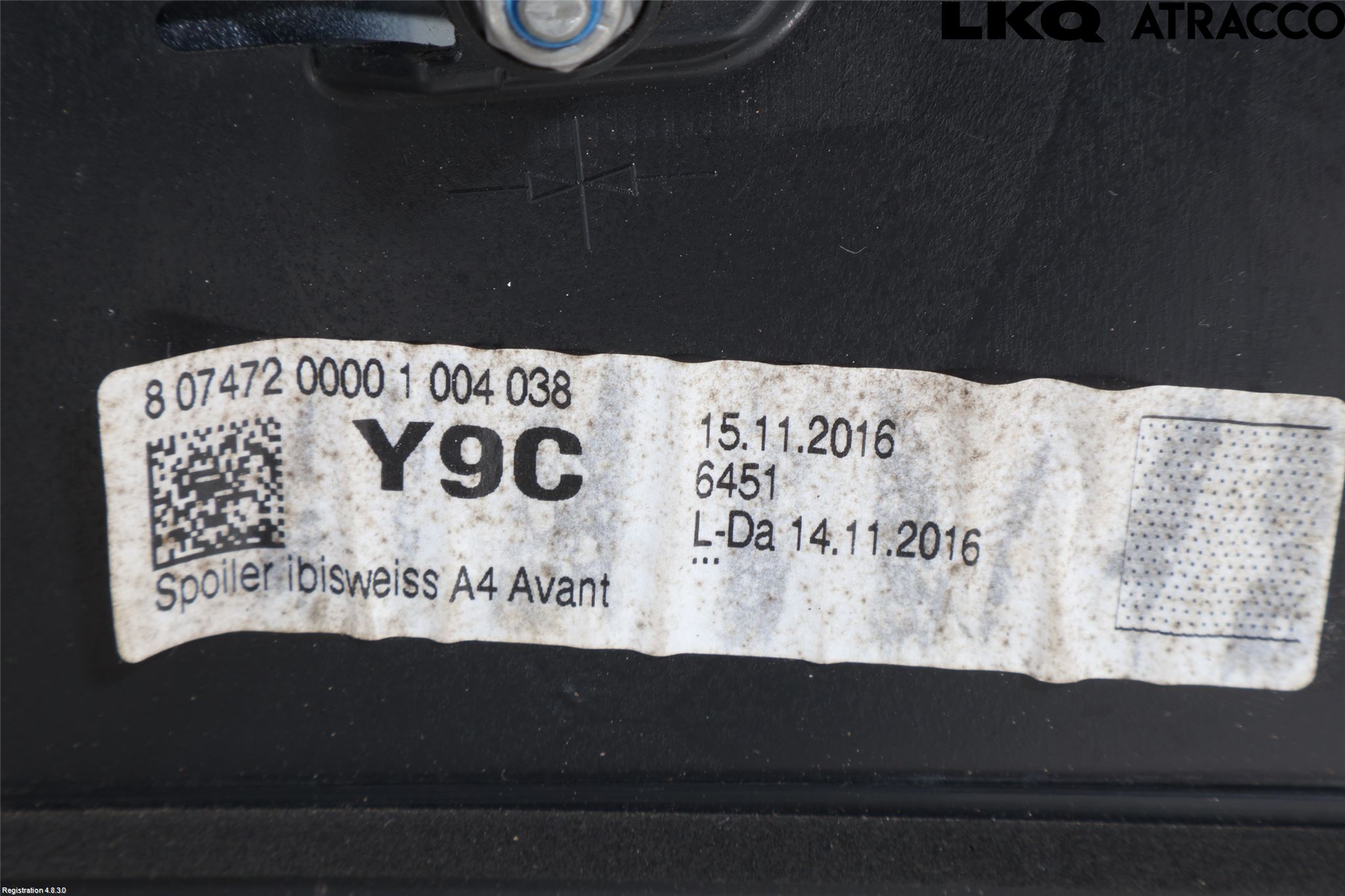 Audi A4/S4 B9 16-19 Spoiler Baklucka