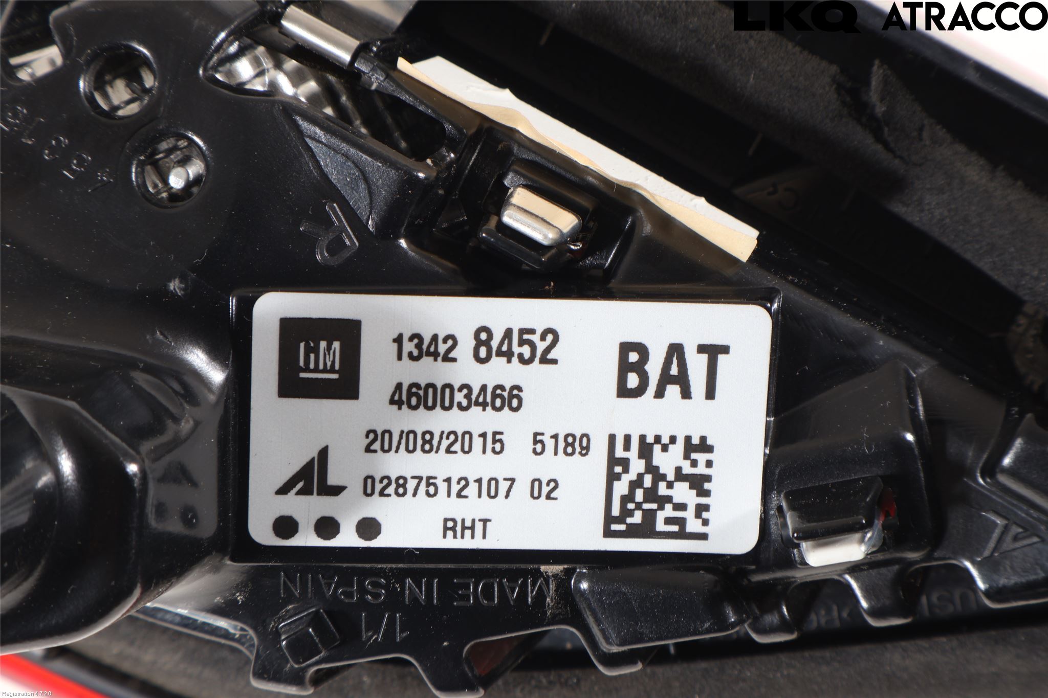 Opel CORSA E 15-19 Bakljus Lucka Hö