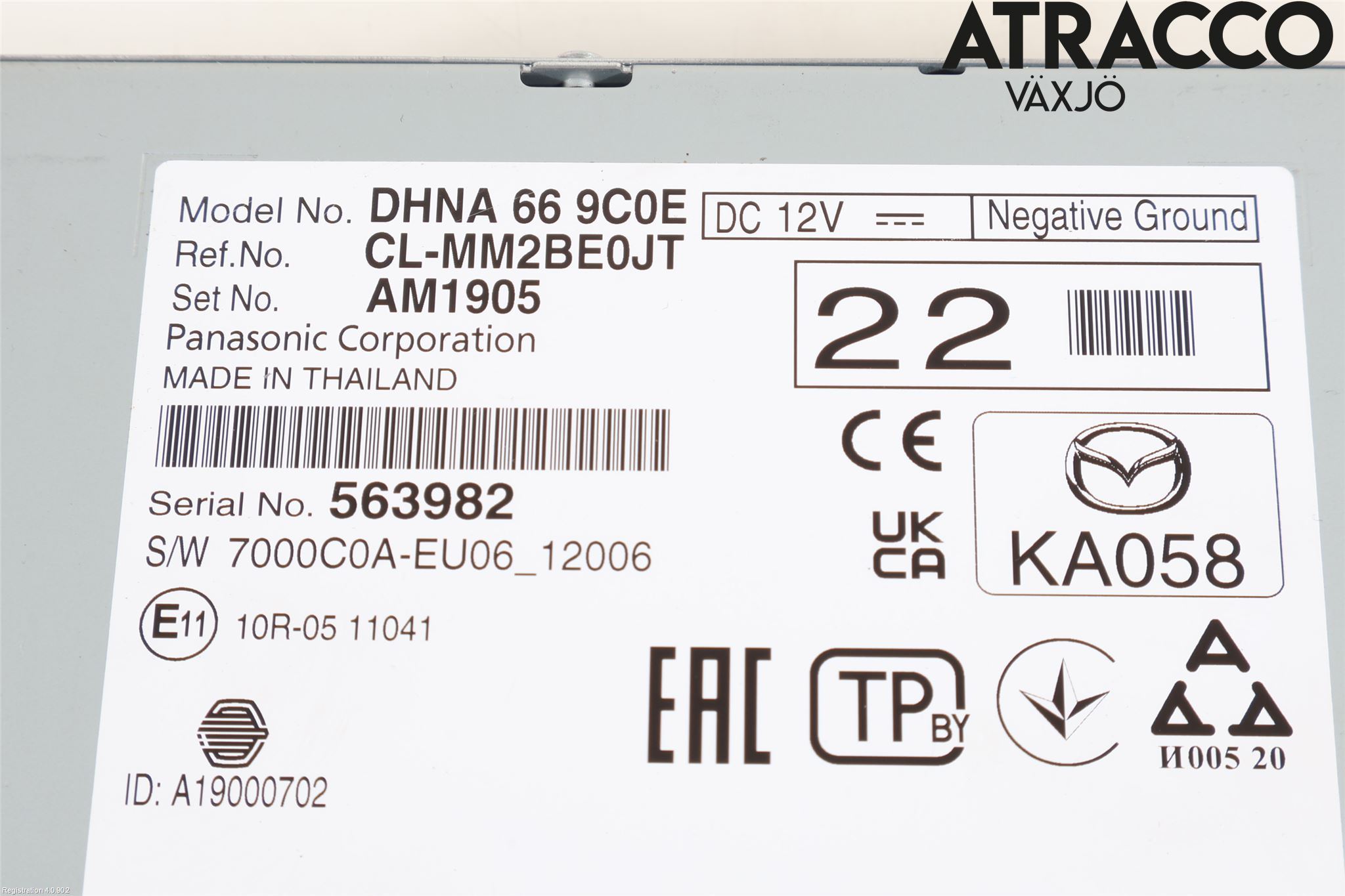 Mazda 3 IV 19- Cd Radio - Multimediapanel