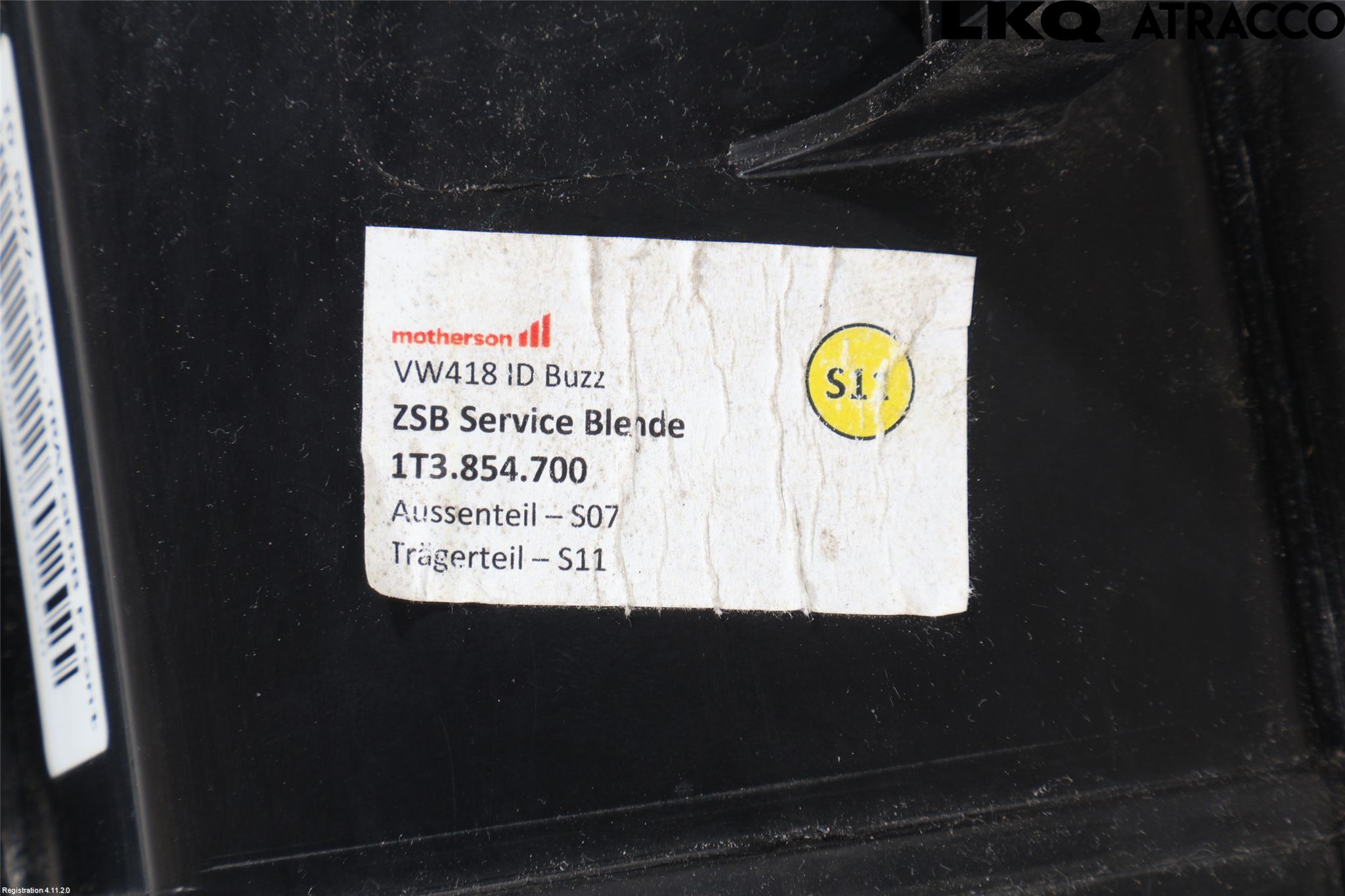 Volkswagen VW ID BUZZ/CARGO 22- List Fram-Huv-Front