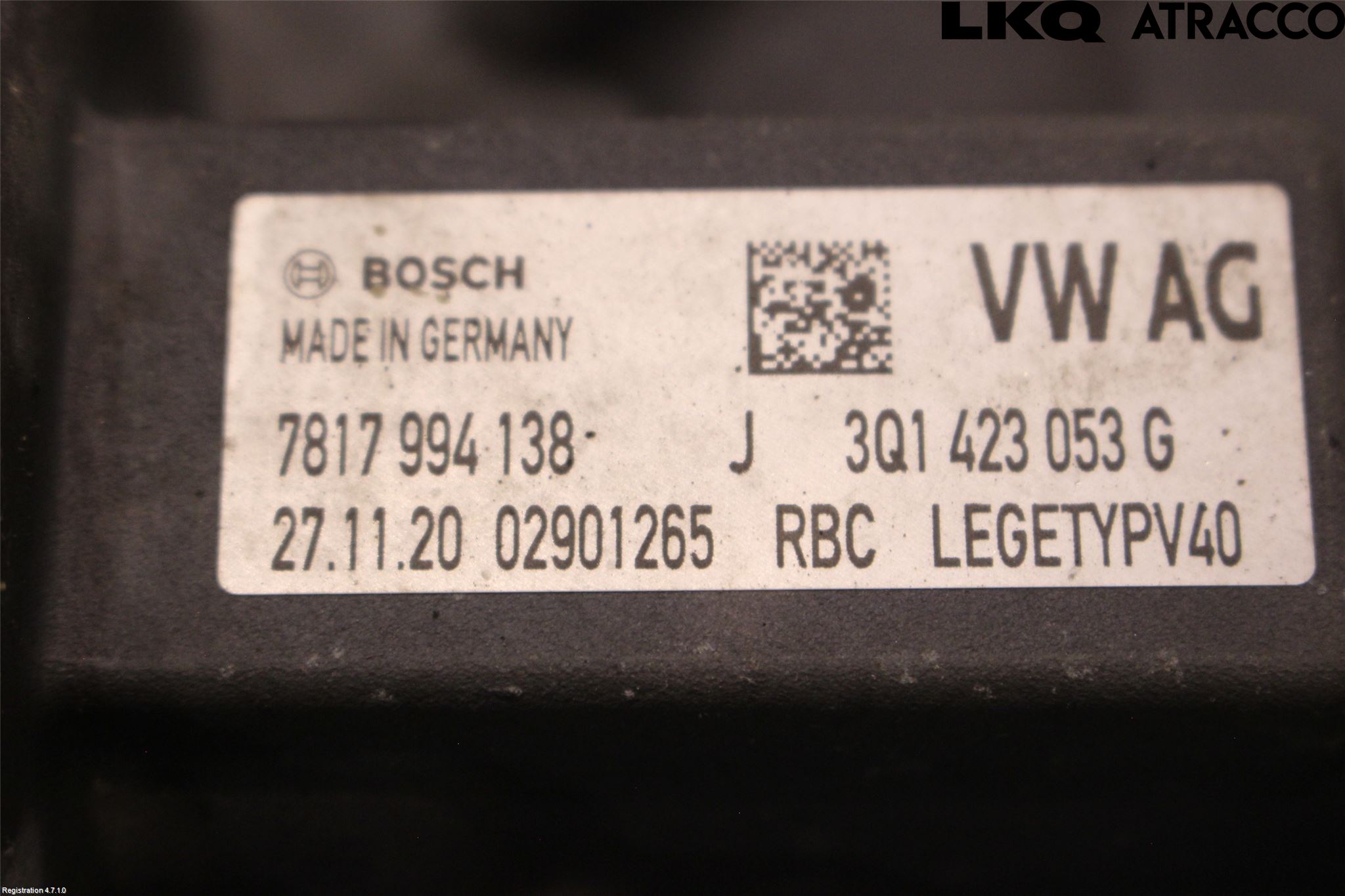 Volkswagen VW ARTEON 17- Styrväxel-Snäcka Elektrisk