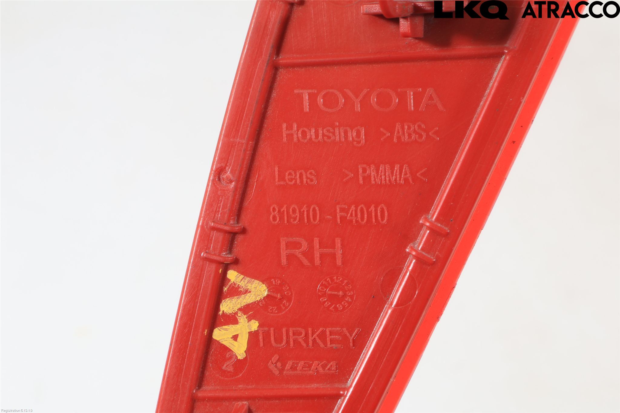 Toyota YARIS XP21 20- Dimljus/Reflex Bak