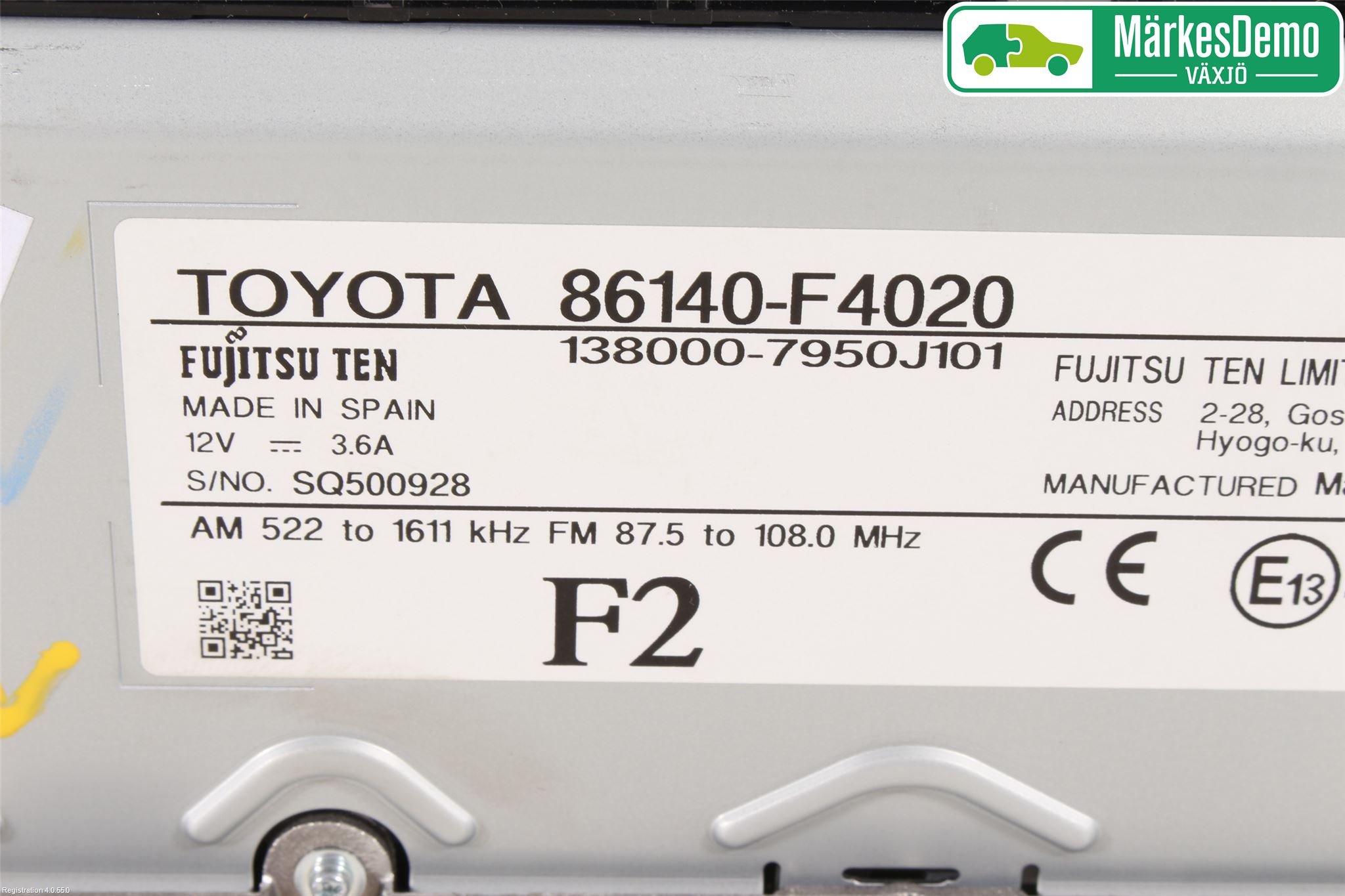 Toyota C-HR 16-23 Cd Radio - Multimediapanel