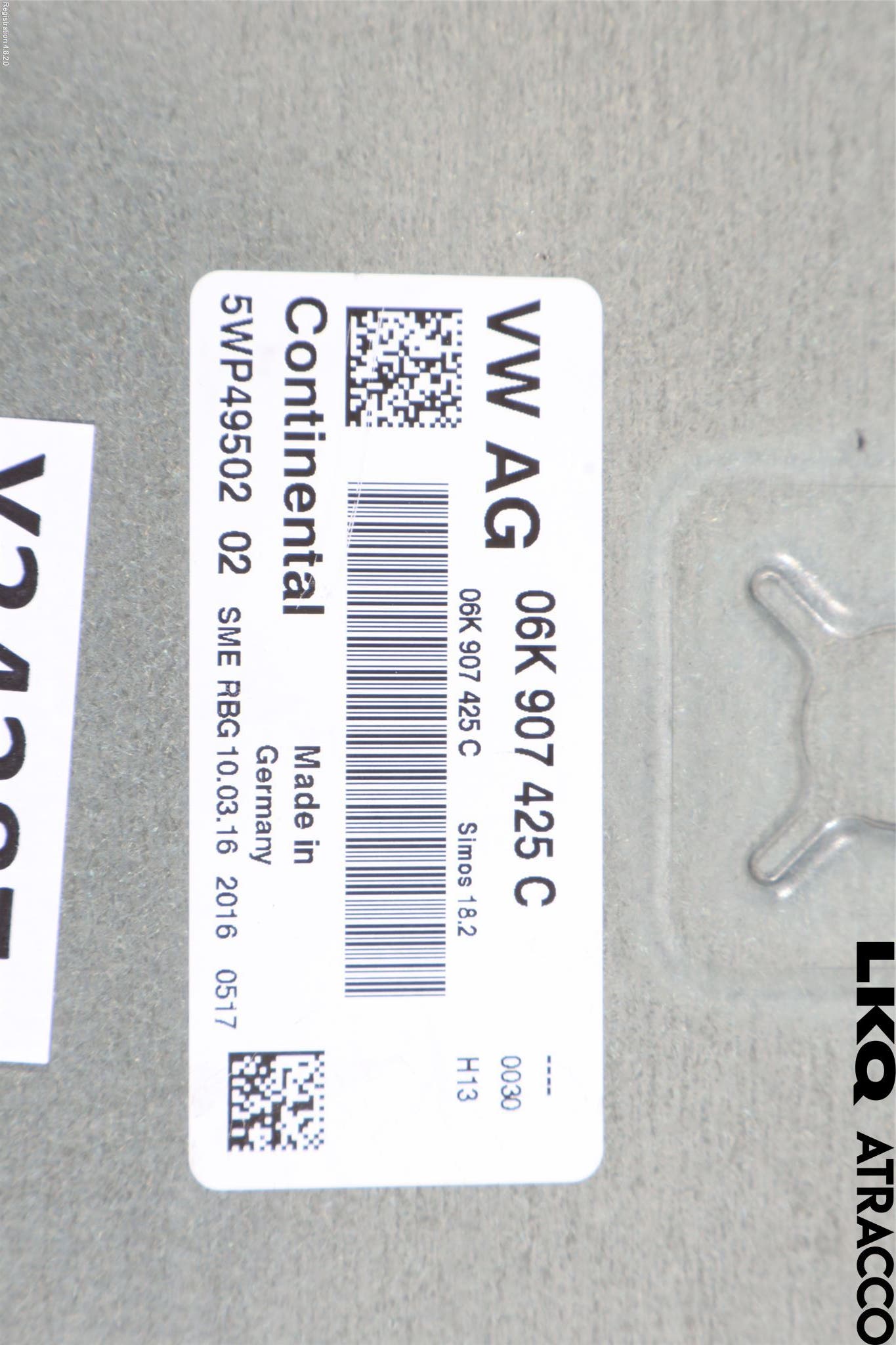 Volkswagen VW SCIROCCO 09-17 Styrenhet Insprut Bensin