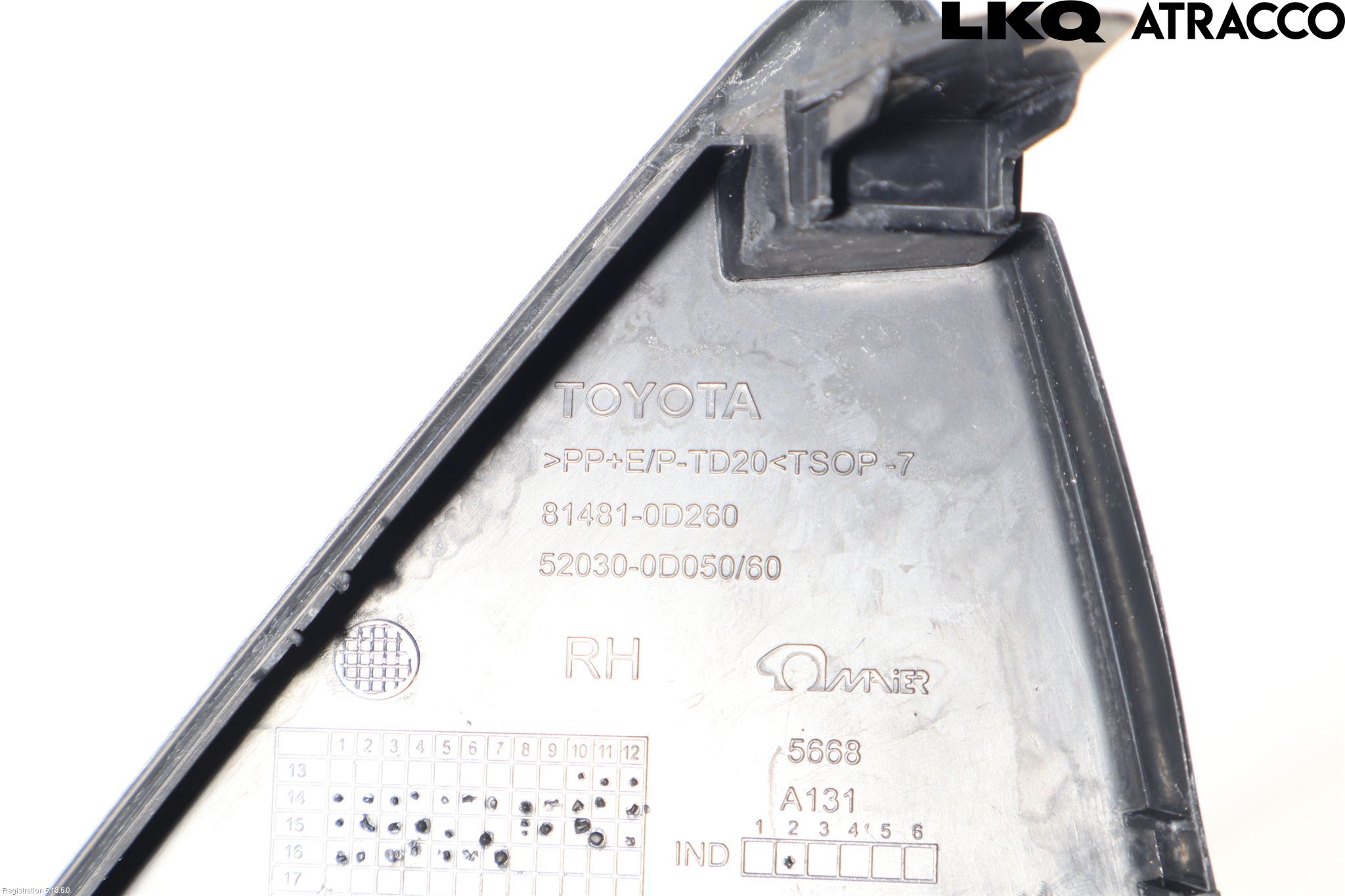 Toyota YARIS XP130 15-20 Dimljussarg Fram