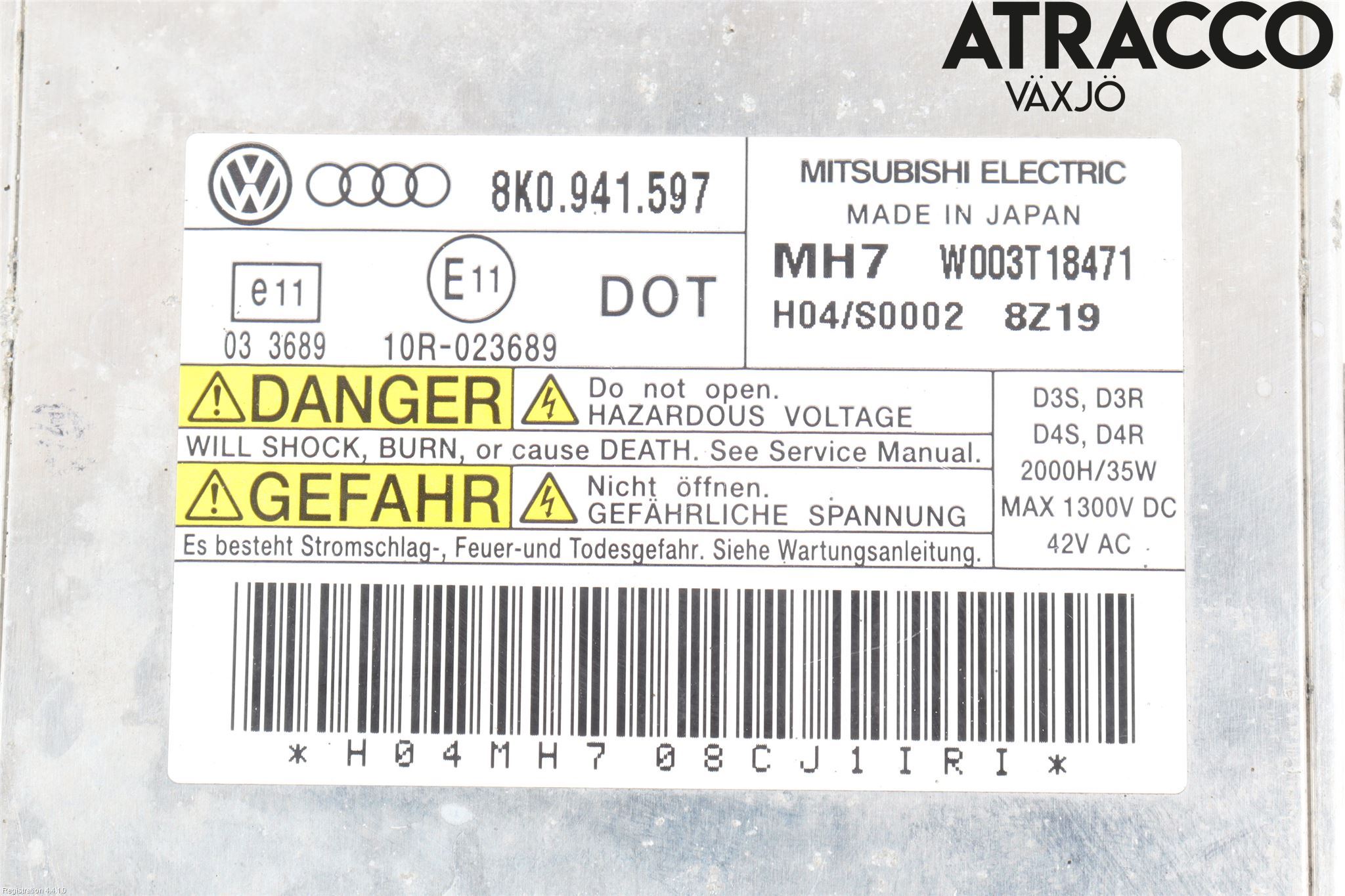 Audi A4 ALLROAD 09-16 Styrenhet Strålkastare