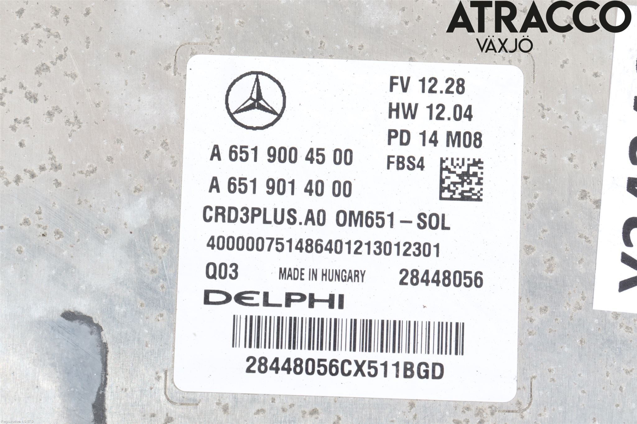Mercedes-Benz MB C-KLASS (W205) 14-21 Styrenhet Inspump Diesel