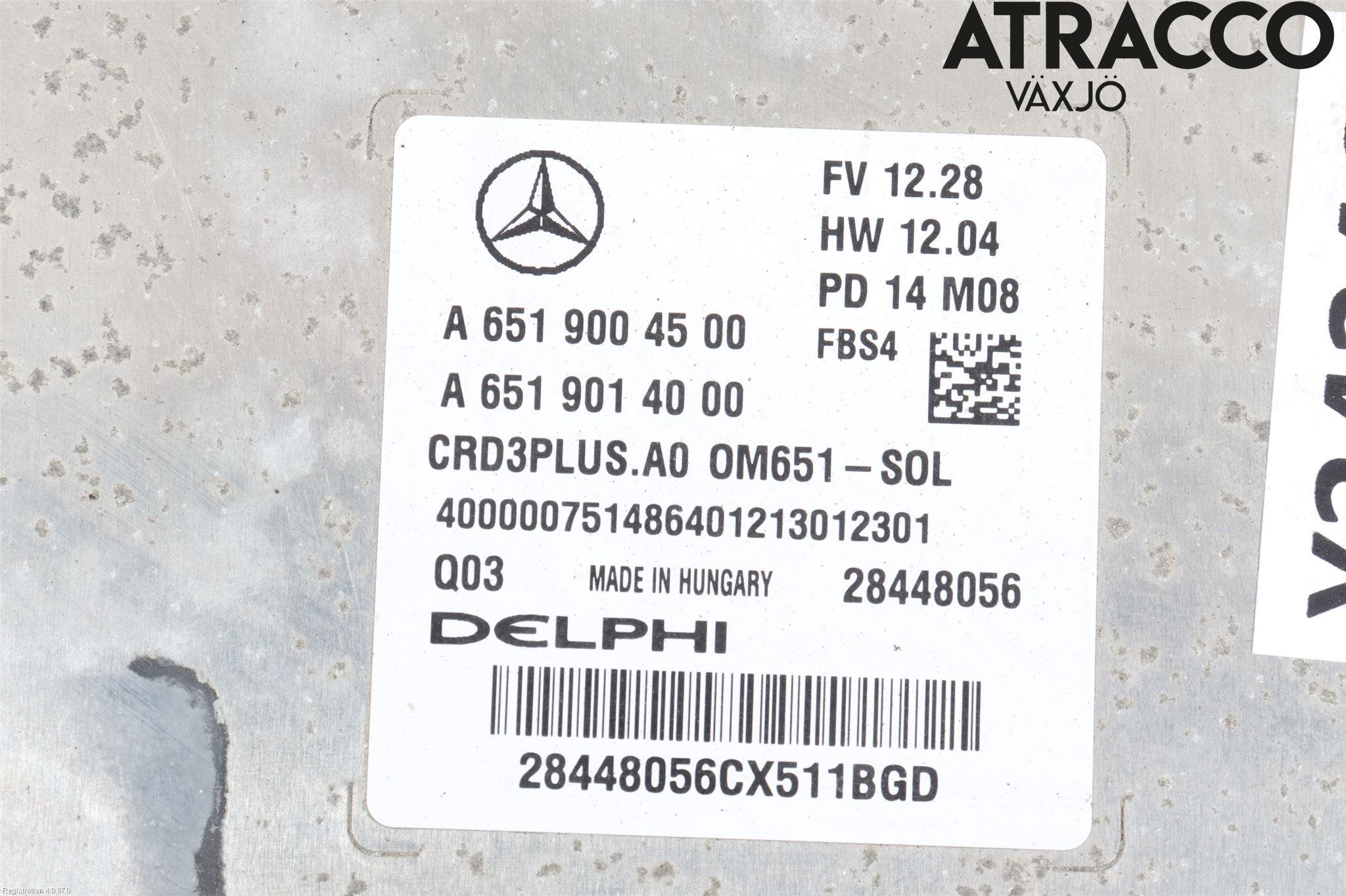 Mercedes-Benz MB C-KLASS (W205) 14-21 Styrenhet Inspump Diesel