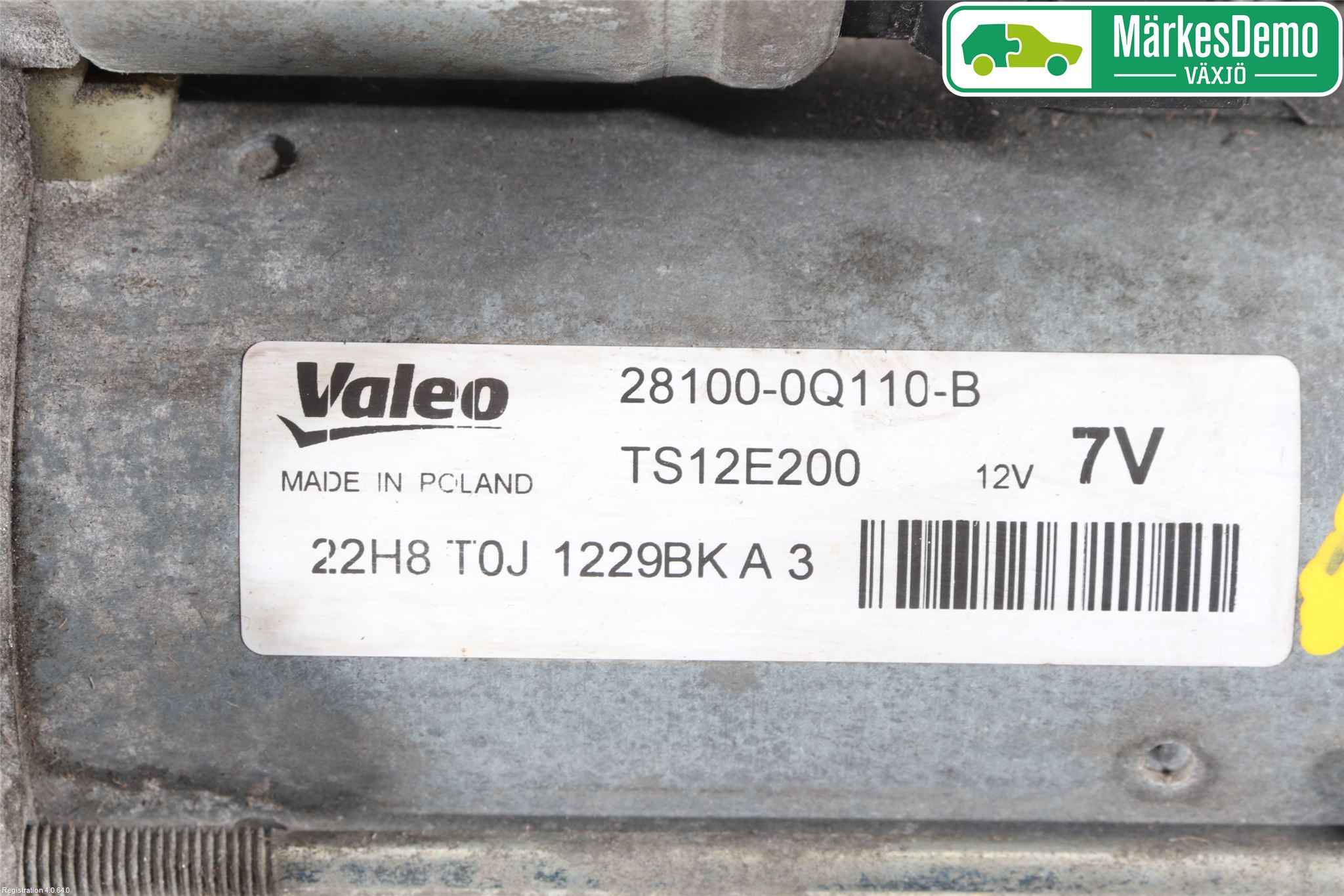 Toyota AYGO 15-21 Startmotor