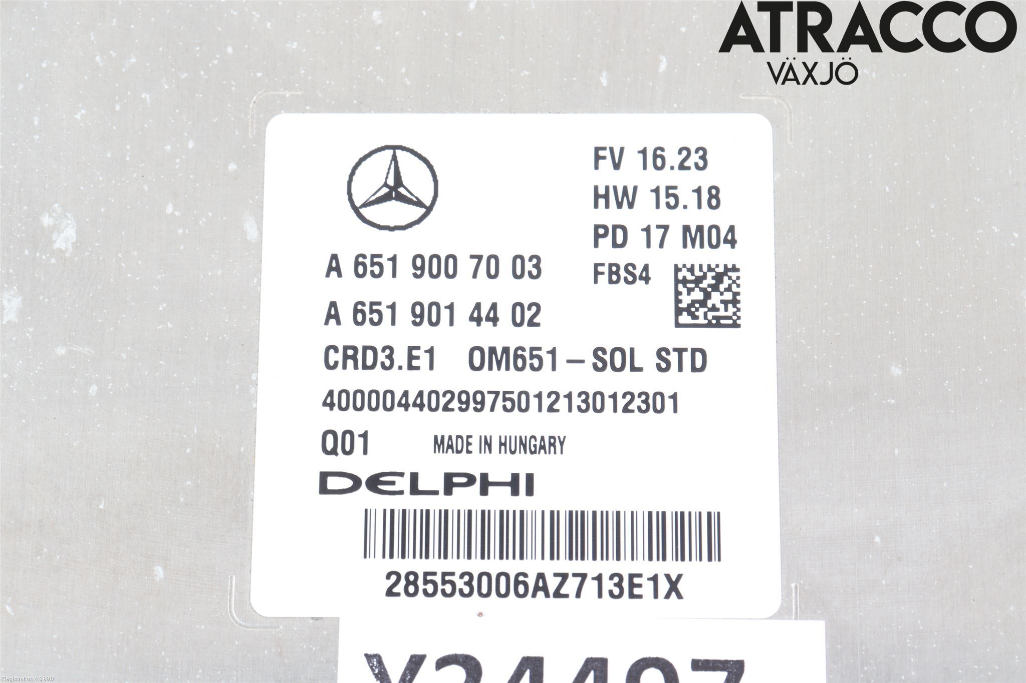 Mercedes-Benz MB CLA-KLASS (C117/X117) 13-19 Styrenhet Insprut Bensin