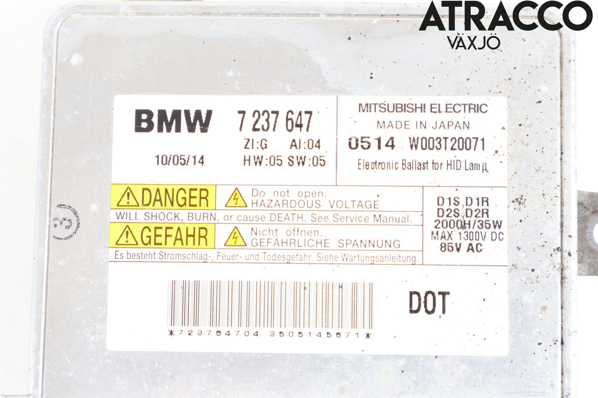 BMW X1 E84 10-15 Styrenhet Strålkastare