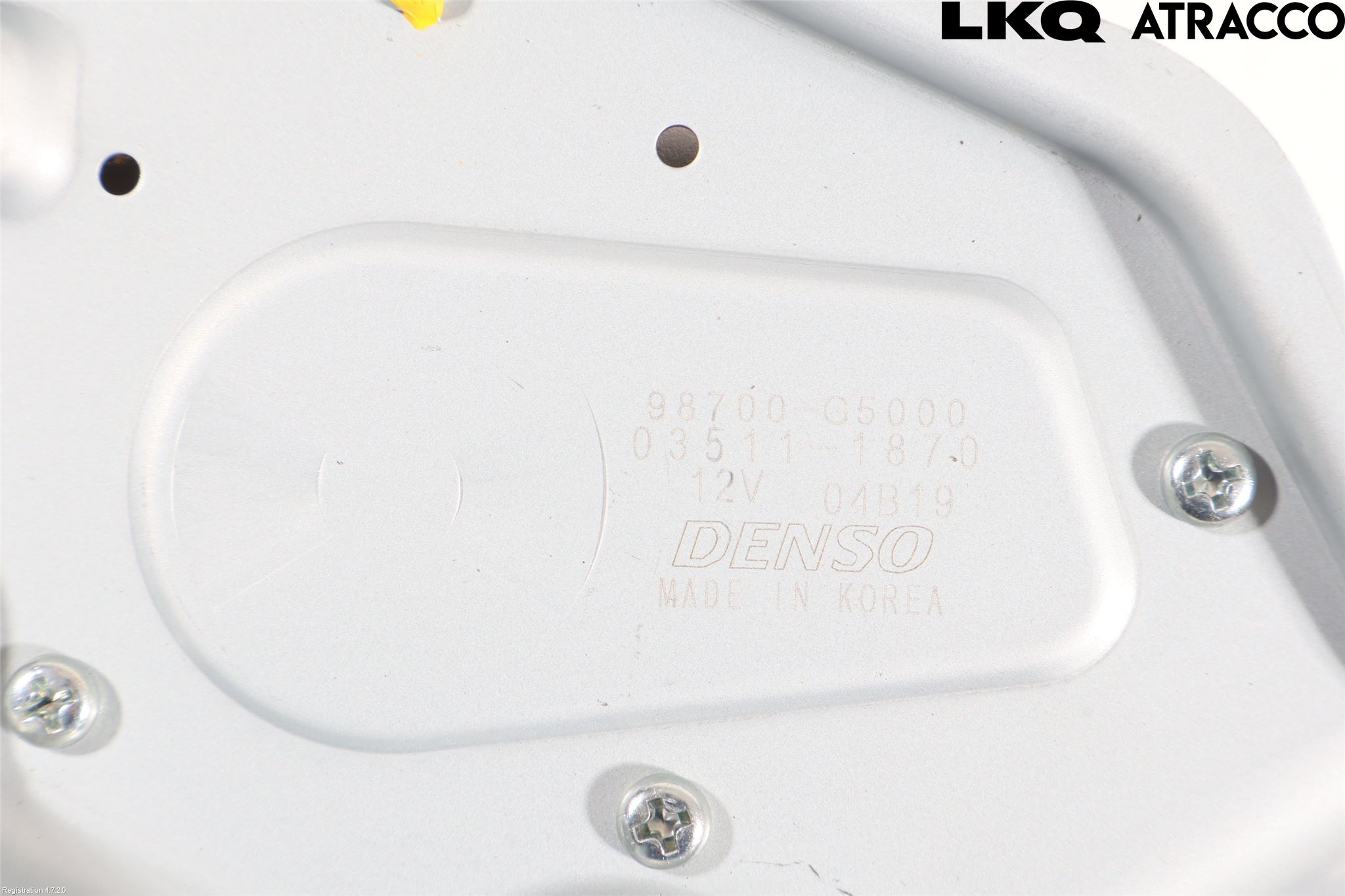 Kia NIRO (DE) 17-22 Torkarmotor Baklucka