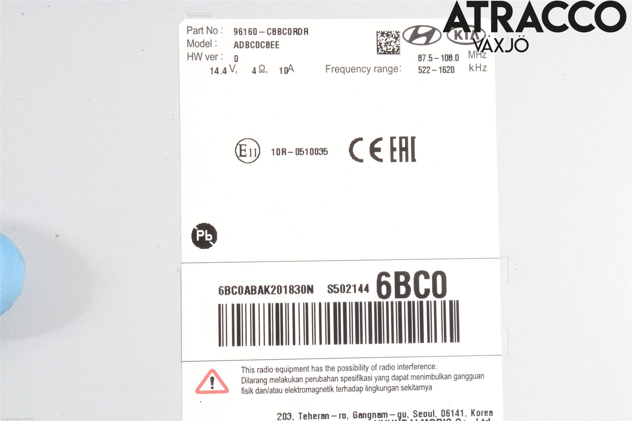 Hyundai i20 GB 15-20 Cd Radio - Multimediapanel