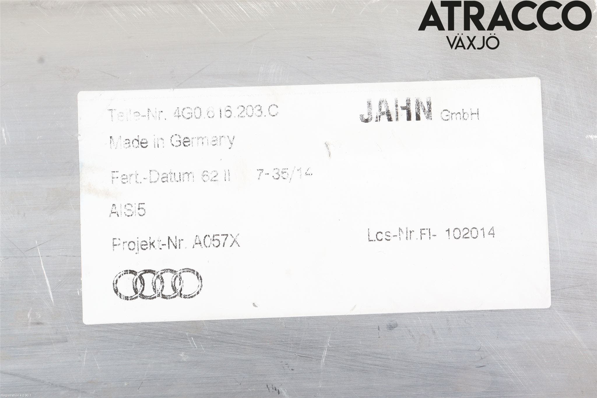 Audi A6 ALLROAD 12-18 Nivå/Luftförändring Trycktank