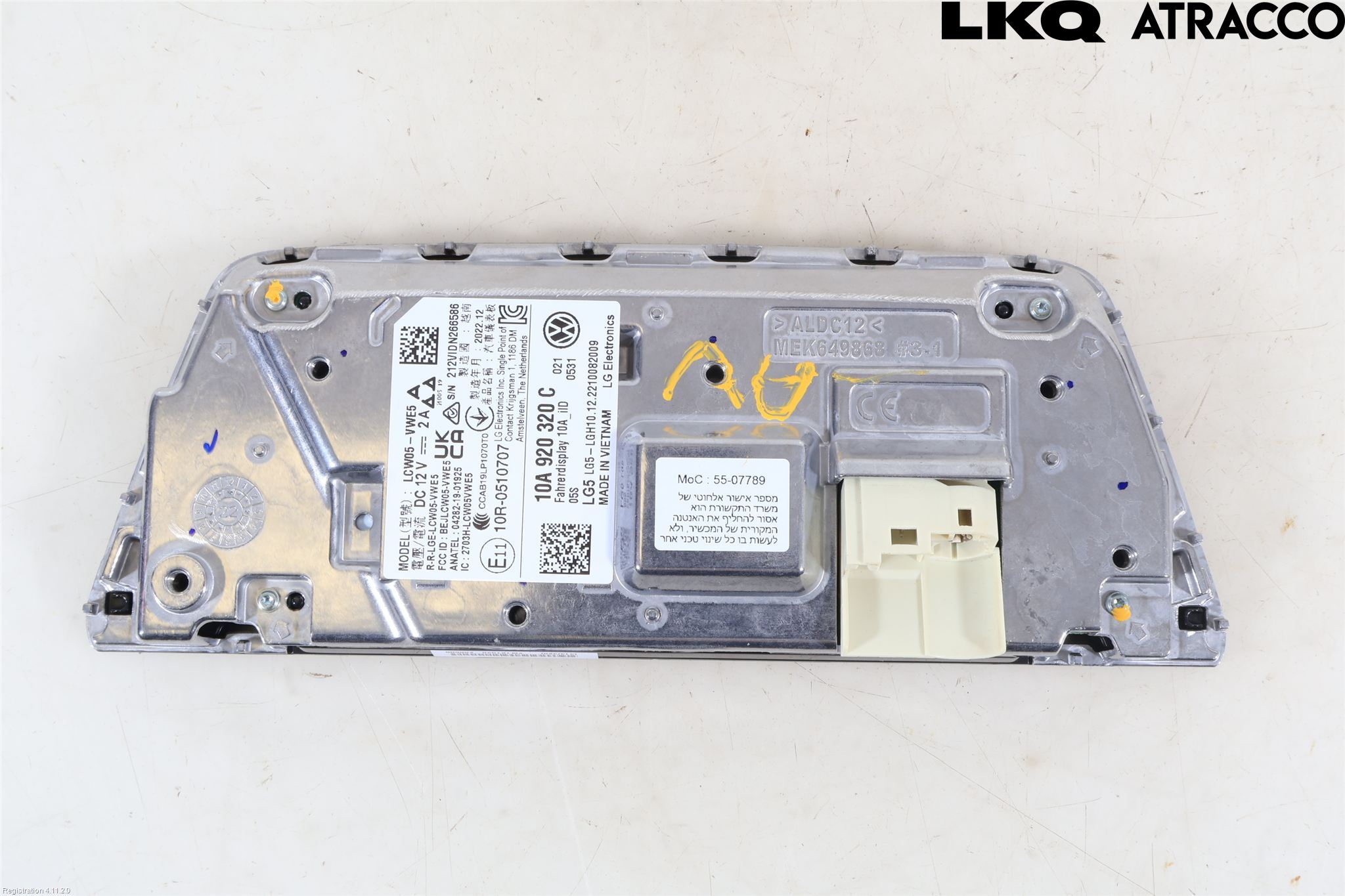 Volkswagen VW ID BUZZ/CARGO 22- Instrument Komb