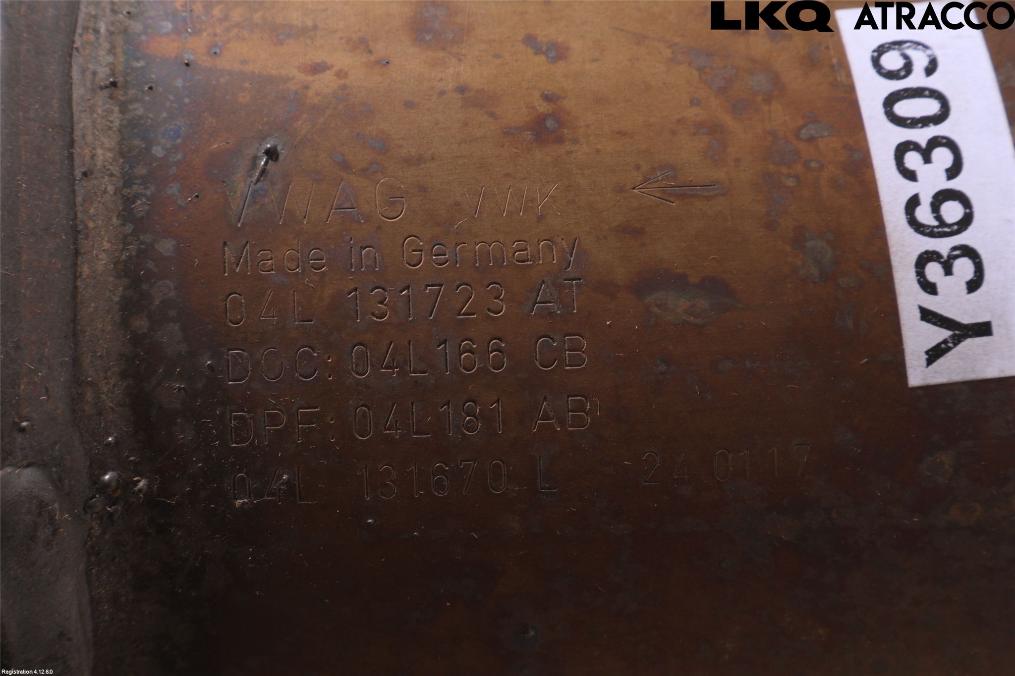 Volkswagen VW TIGUAN 16-24 Avgas Partikelfilter
