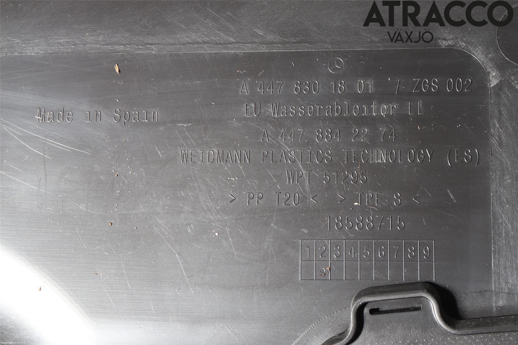 Mercedes-Benz MB VITO/V-KLASS (W640,W447,W448) 14- Torpedplåt-Torpedplast