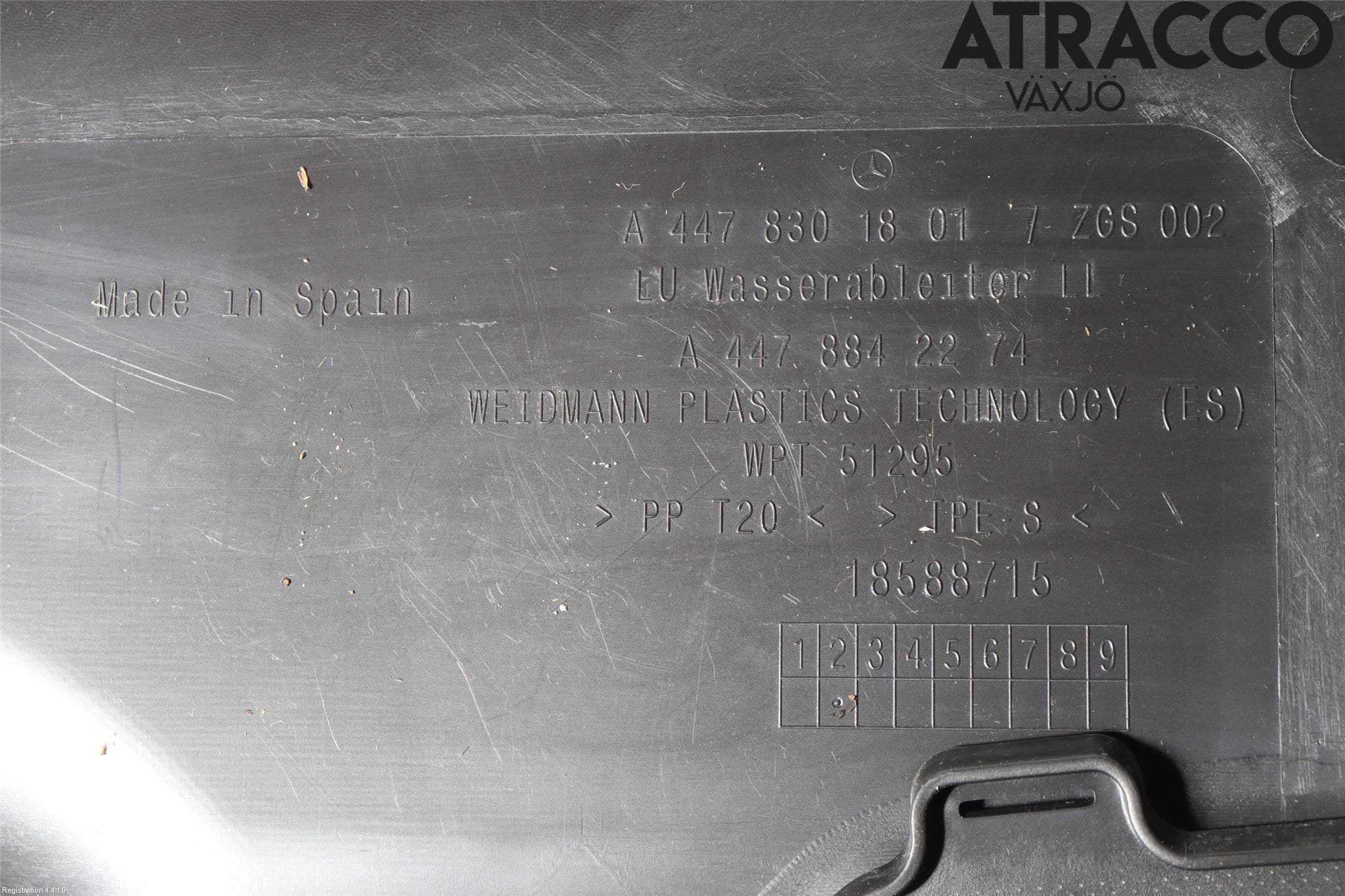 Mercedes-Benz MB VITO/V-KLASS (W640,W447,W448) 14- Torpedplåt-Torpedplast