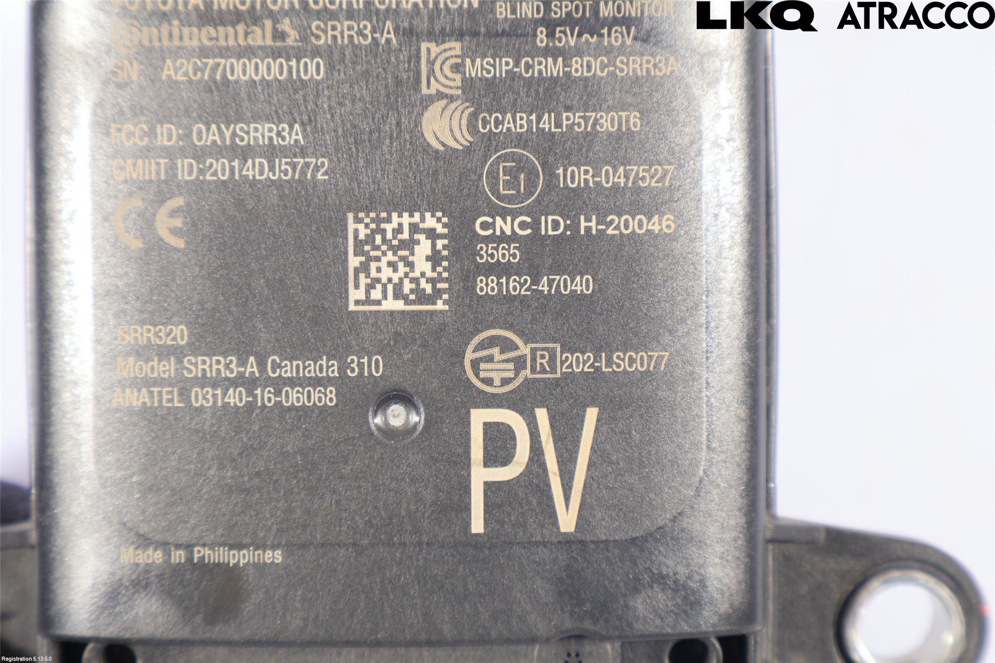 Toyota PRIUS (ZVW50) 16-21 Sensor Aktivt Kollisionsskydd