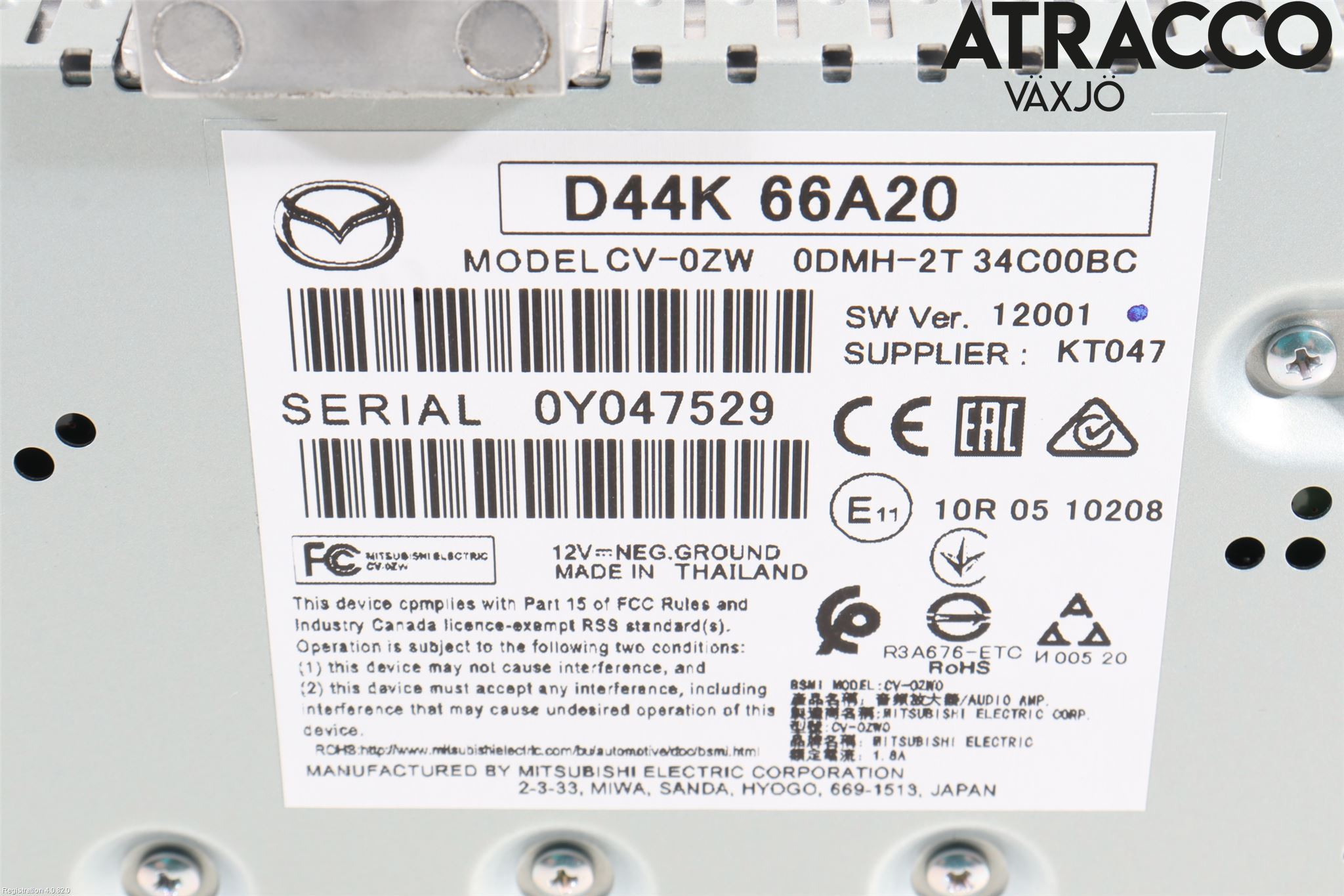 Mazda CX-30 20- Cd Radio - Multimediapanel