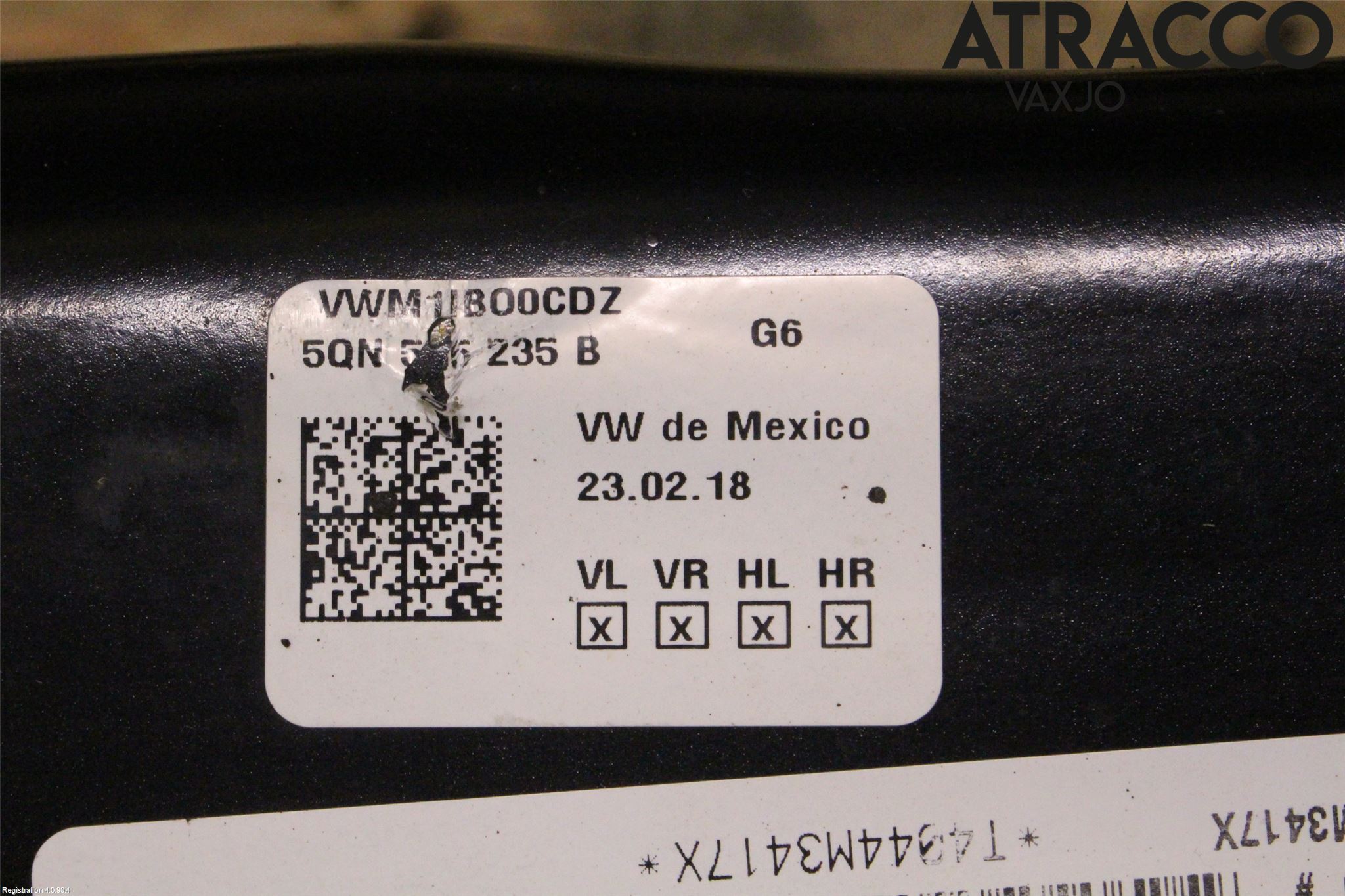 Volkswagen VW TIGUAN 16-24 Bakaxelbalk