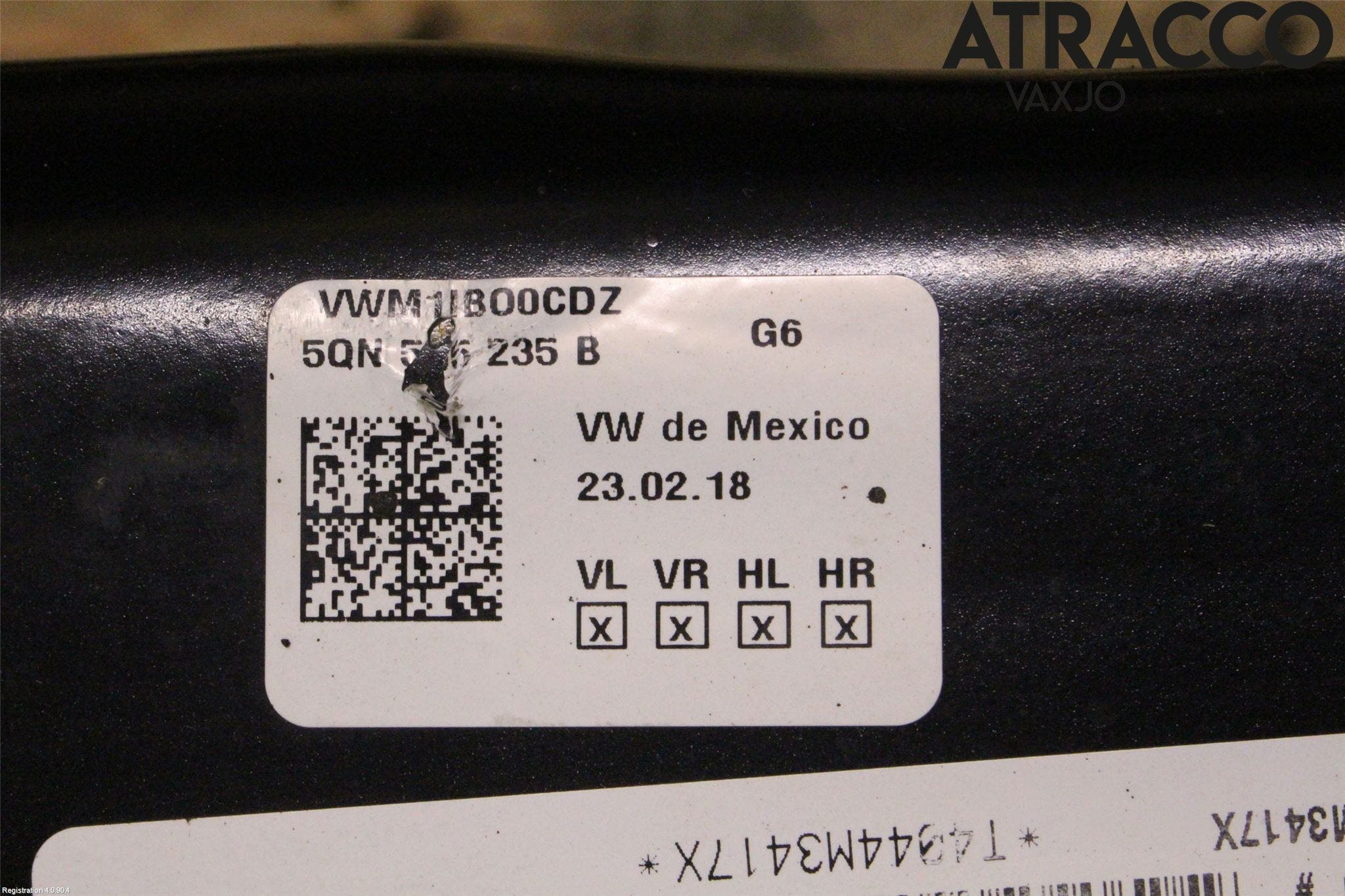 Volkswagen VW TIGUAN 16-24 Bakaxelbalk